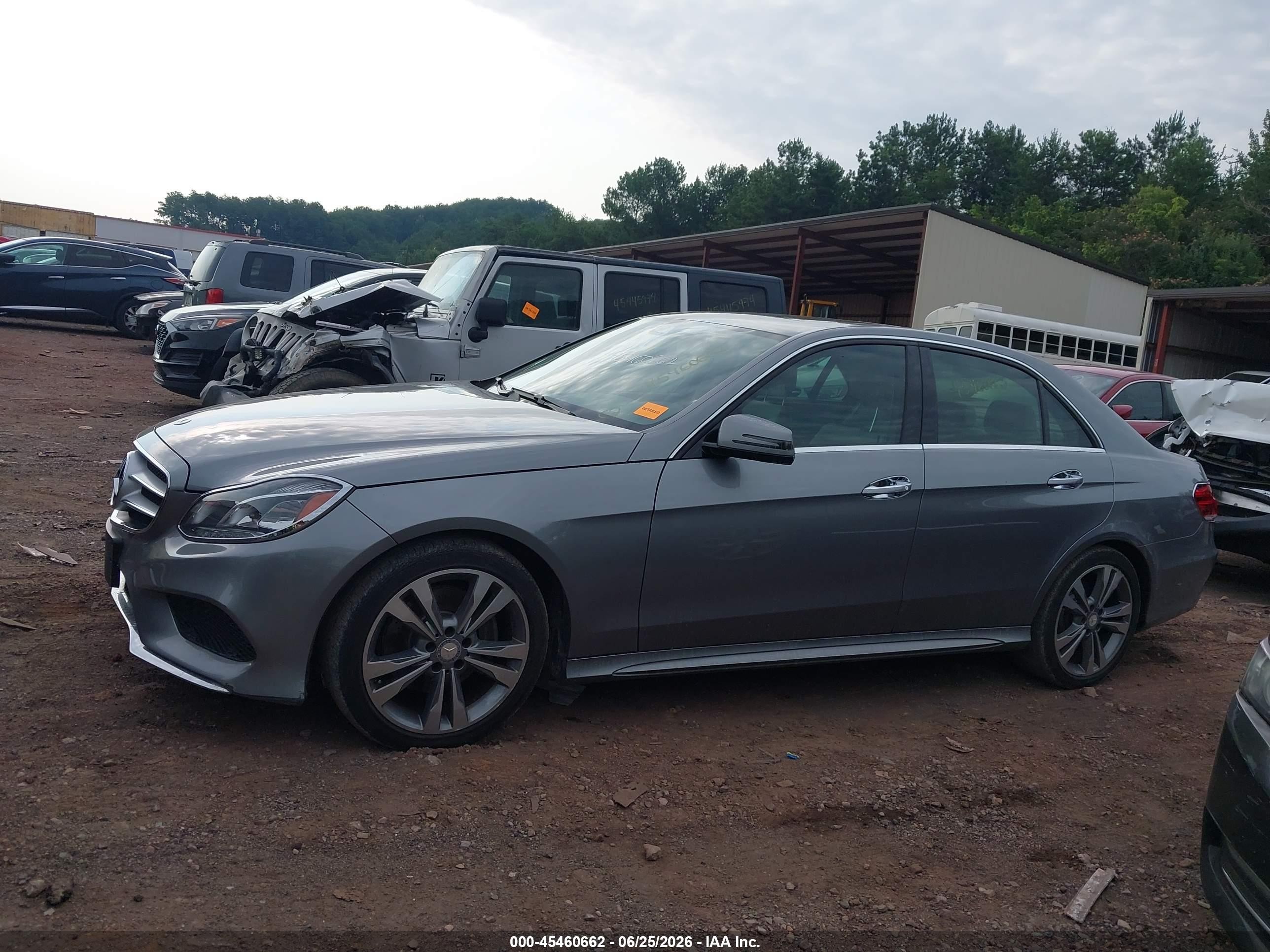 2014 Mercedes-benz E 350   Silver vin: WDDHF5KB8EB055679