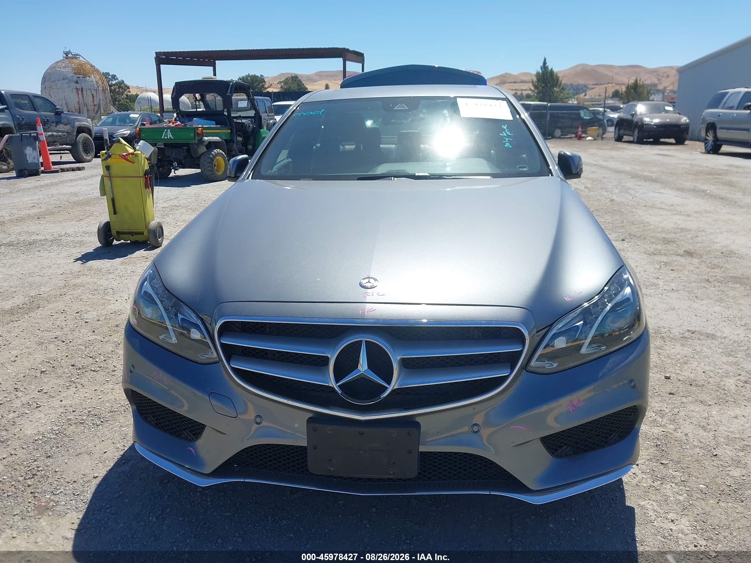 2016 Mercedes-benz E 350   Серый vin: WDDHF5KB8GB306350