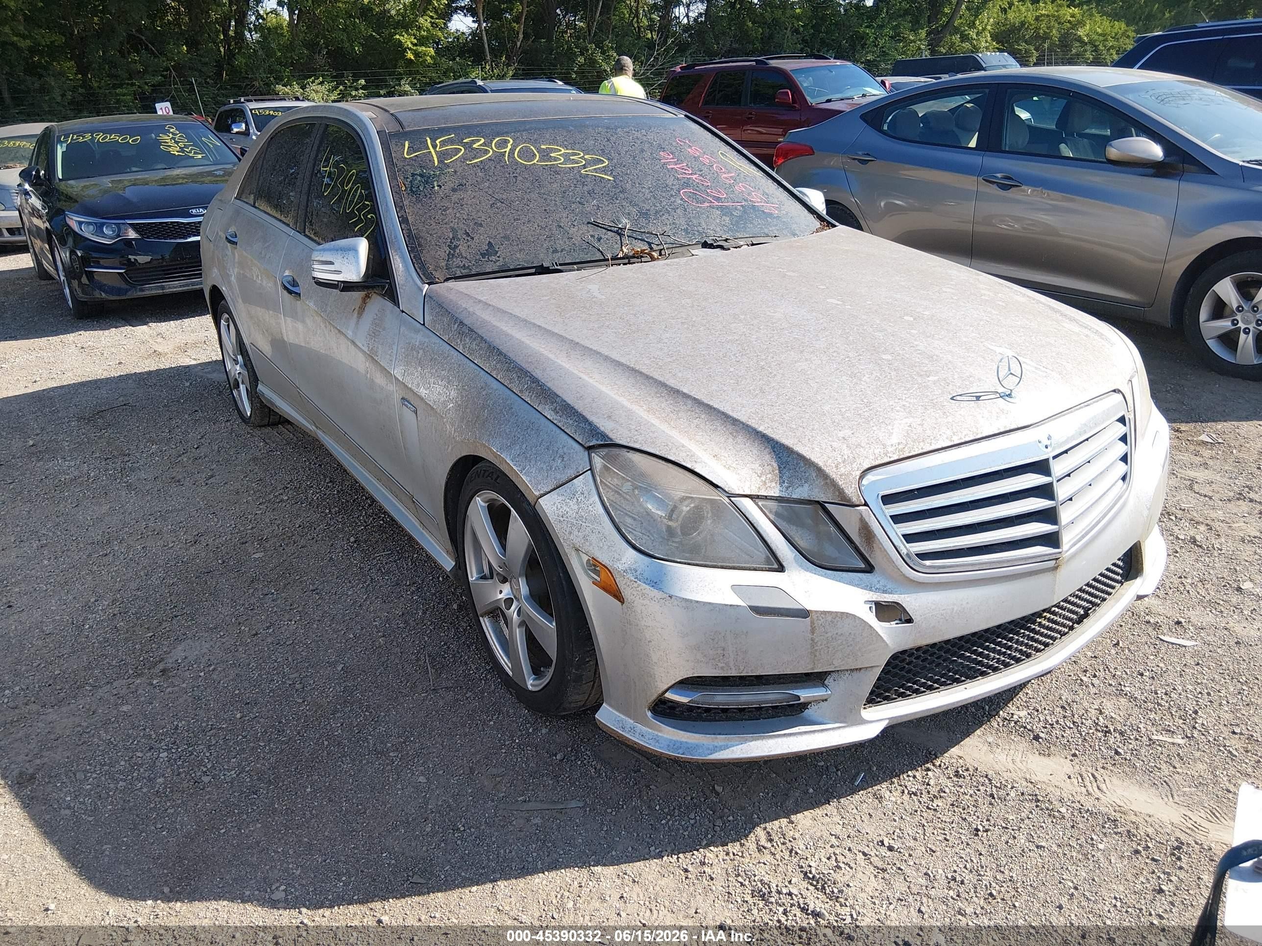2012 Mercedes-benz E 350 Silver vin: WDDHF5KB9CA637440