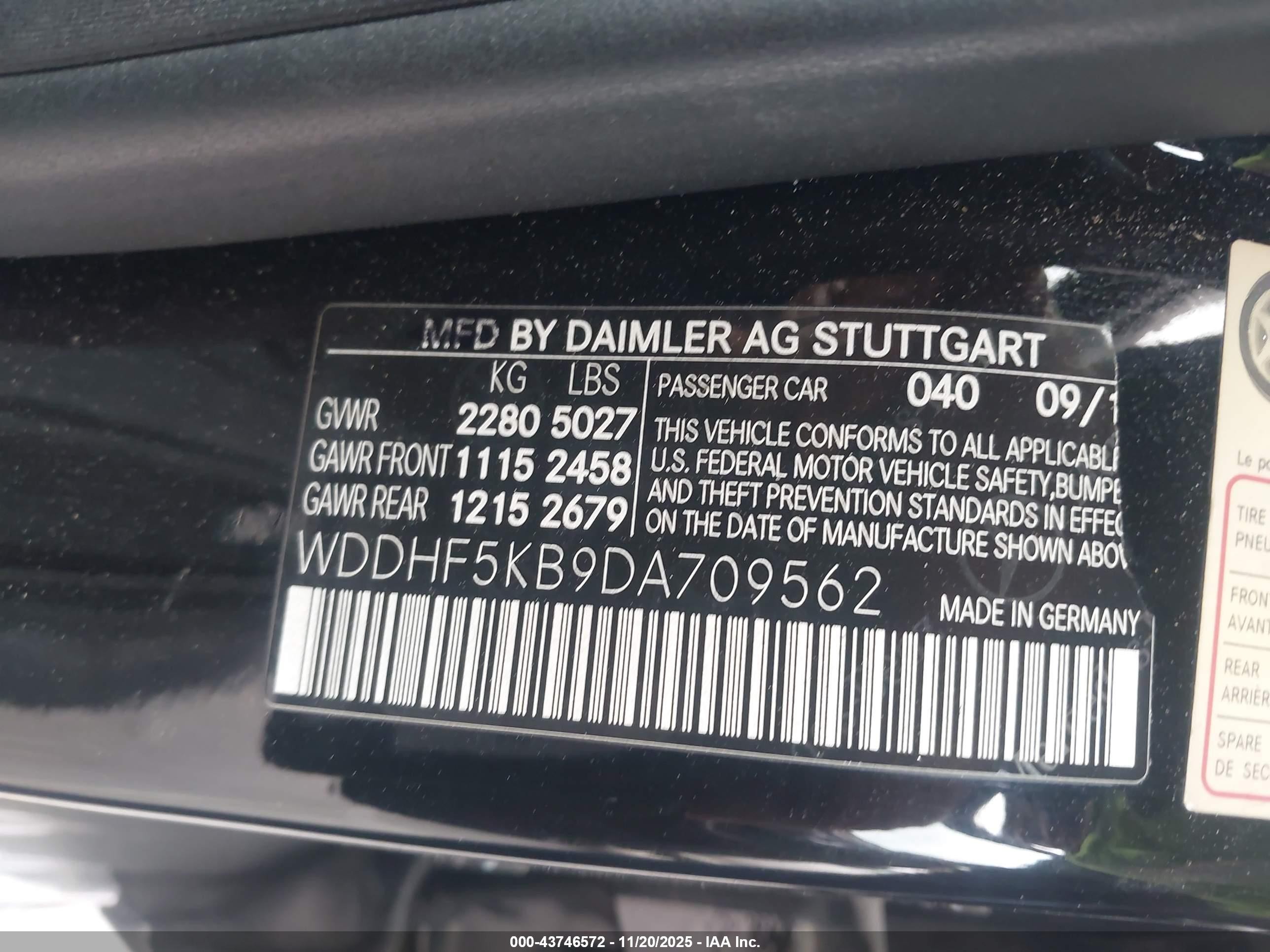 2013 Mercedes-benz E 350   Черный vin: WDDHF5KB9DA709562