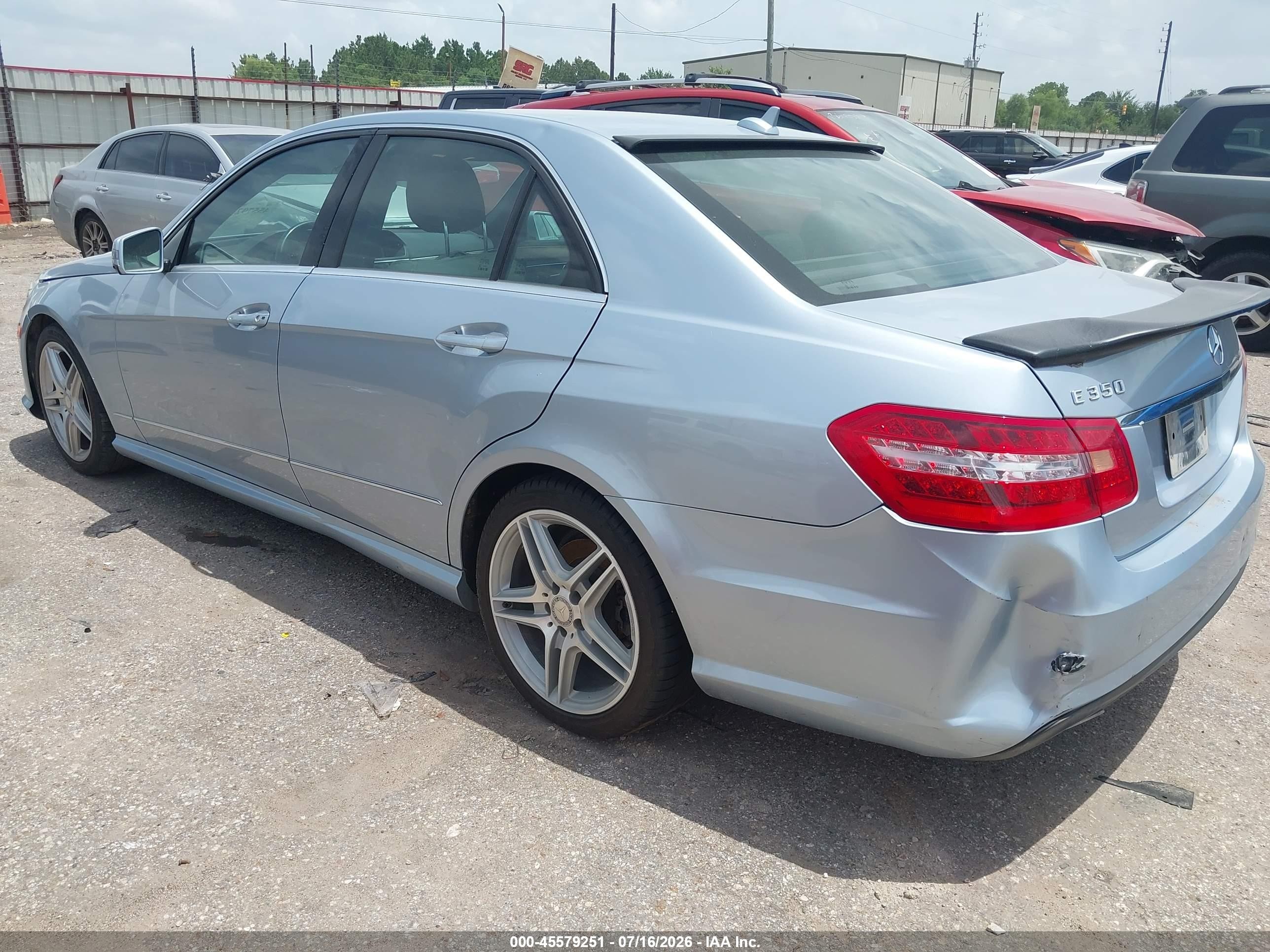 2013 Mercedes-benz E 350   Синий vin: WDDHF5KB9DA725759