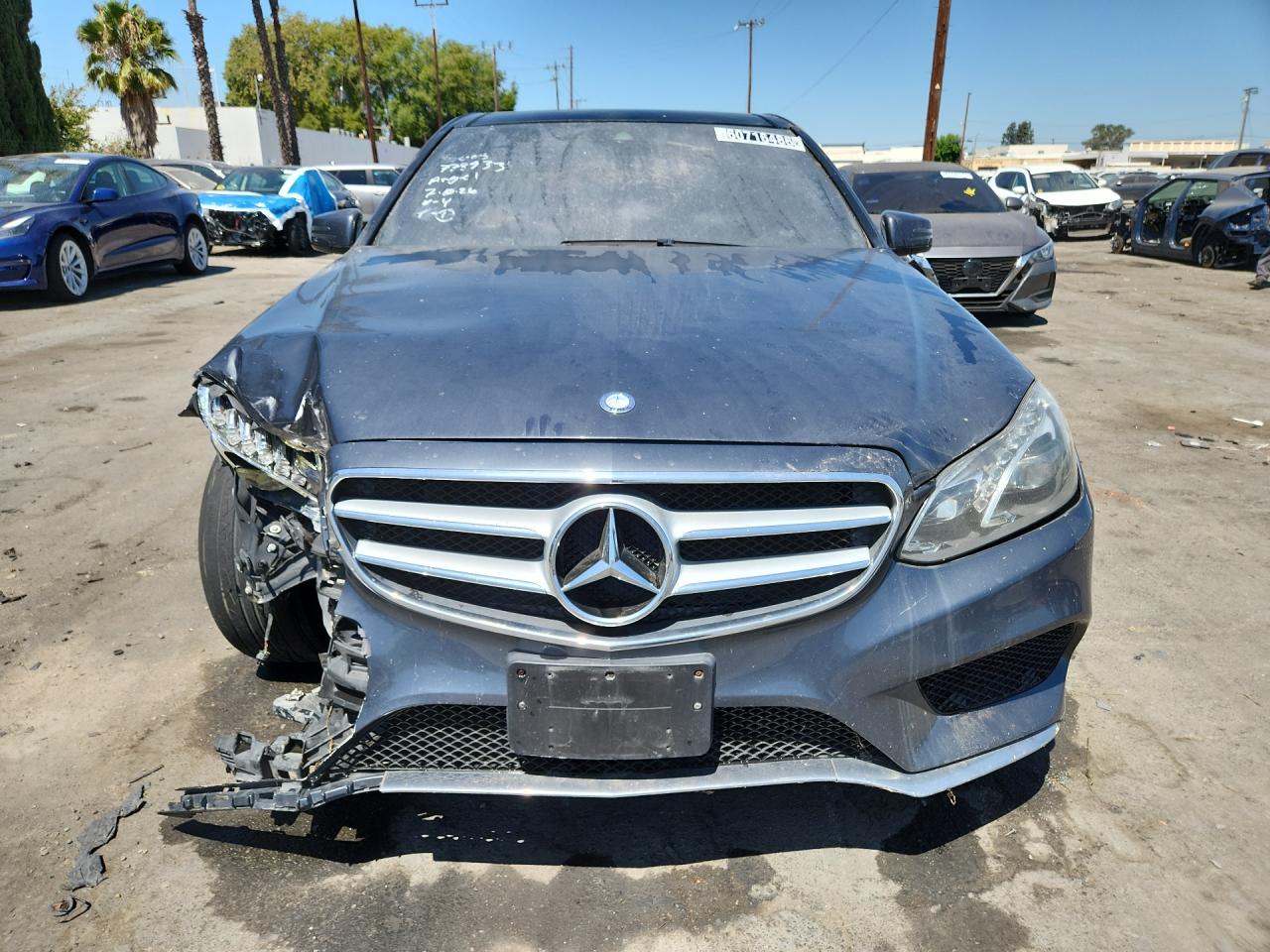 2014 Mercedes-benz E 350 Blue vin: WDDHF5KB9EA778933 Damage: Front Bumper Reinforcement, Broken, Replacement Required