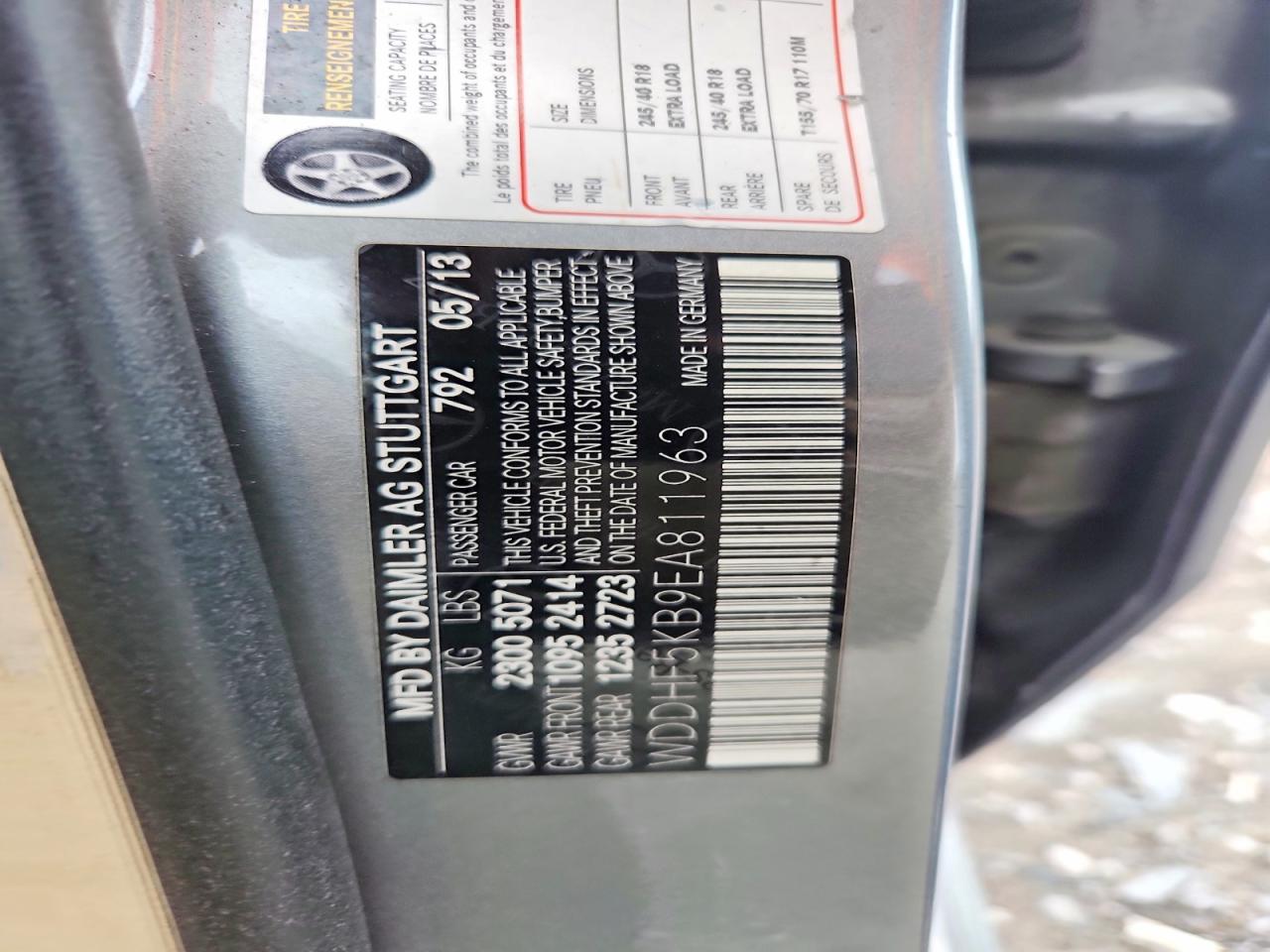 2014 Mercedes-benz E 350 Silver vin: WDDHF5KB9EA811963