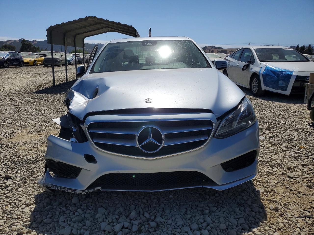 2014 Mercedes-benz E 350 Silver vin: WDDHF5KB9EA891474