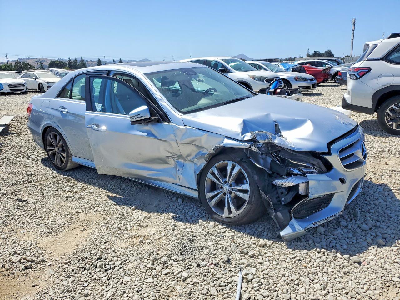 2014 Mercedes-benz E 350 Silver vin: WDDHF5KB9EA891474