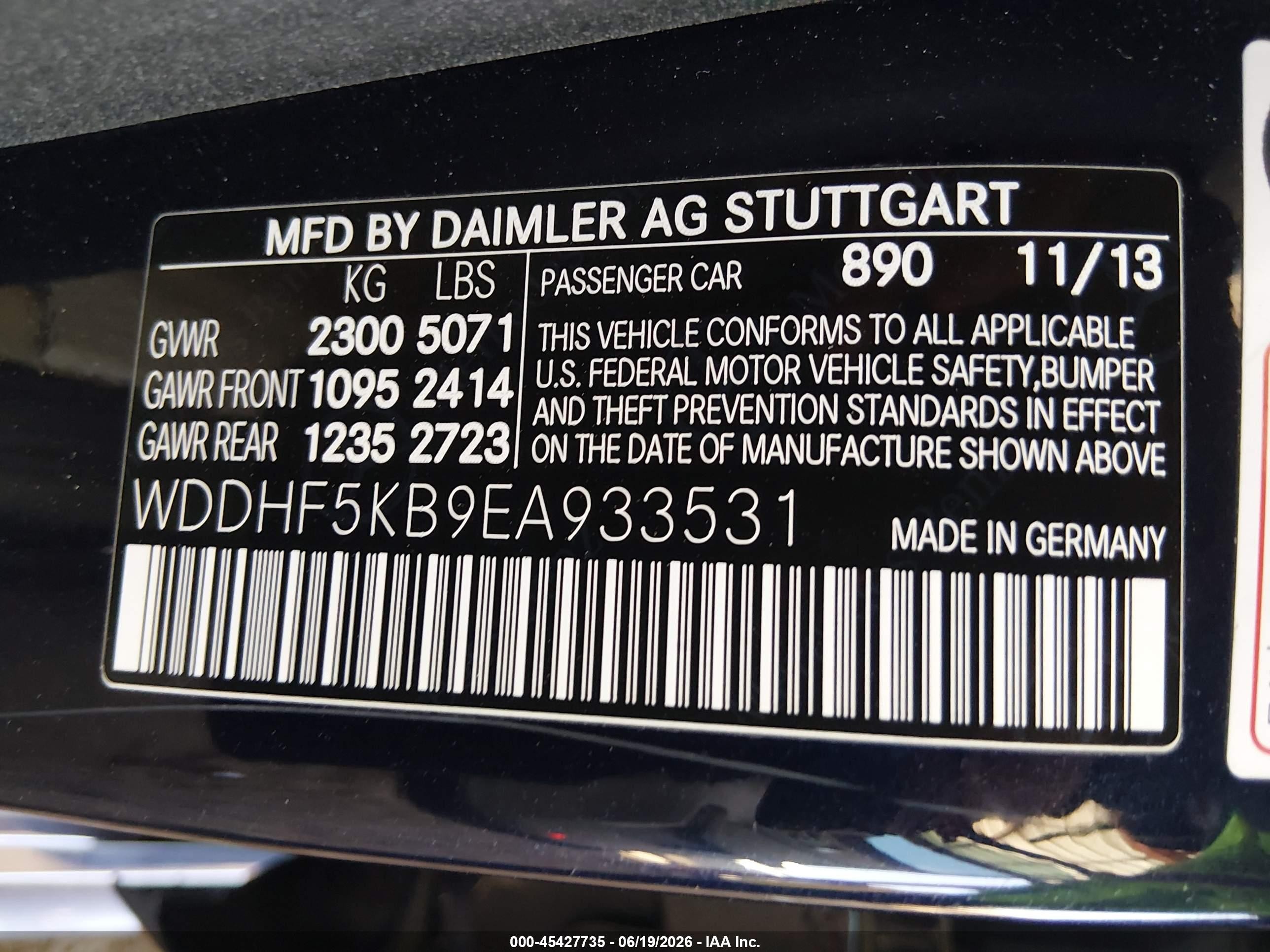 2014 Mercedes-benz E 350 Blue vin: WDDHF5KB9EA933531