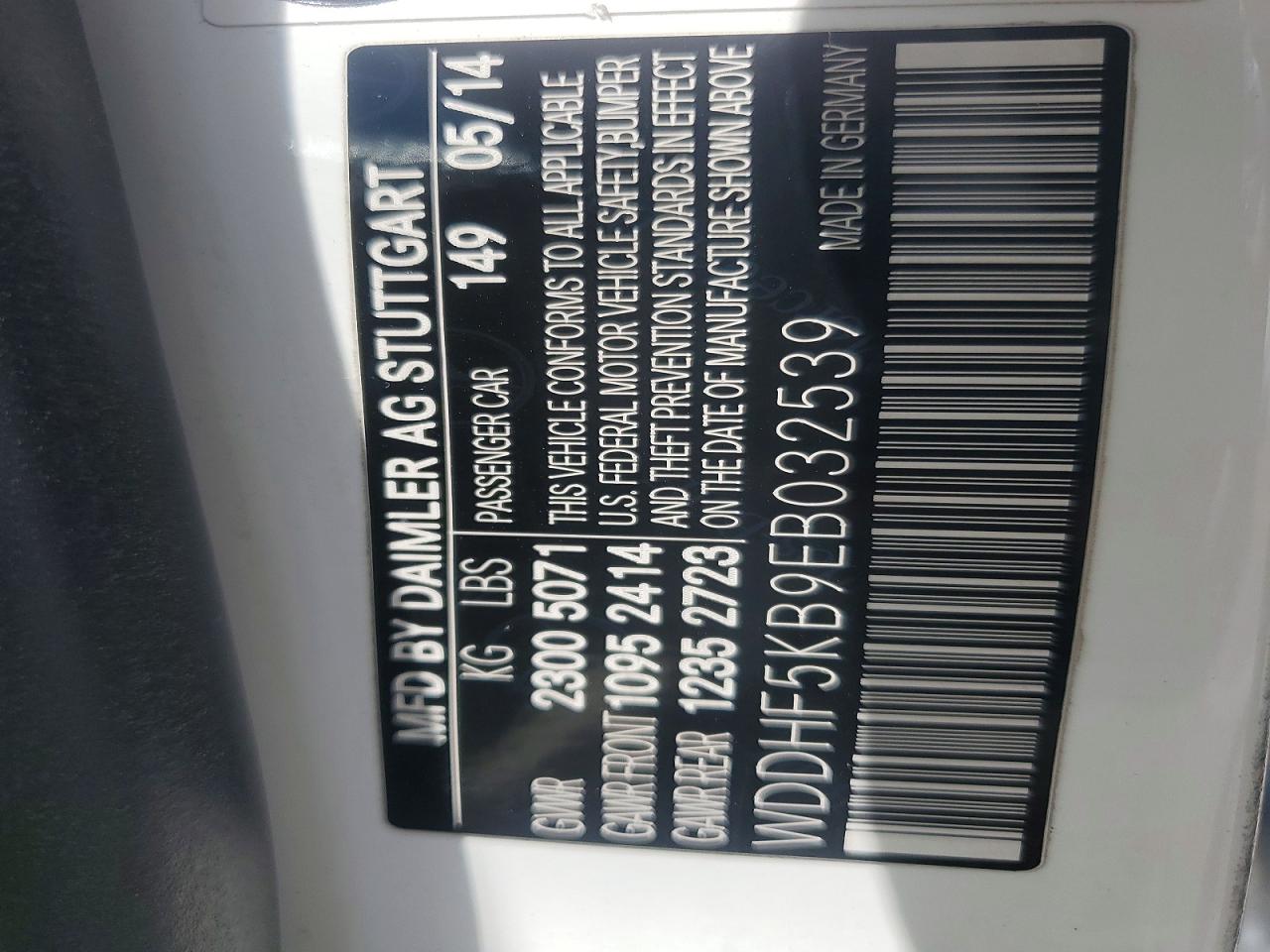2014 Mercedes-benz E 350 Белый vin: WDDHF5KB9EB032539