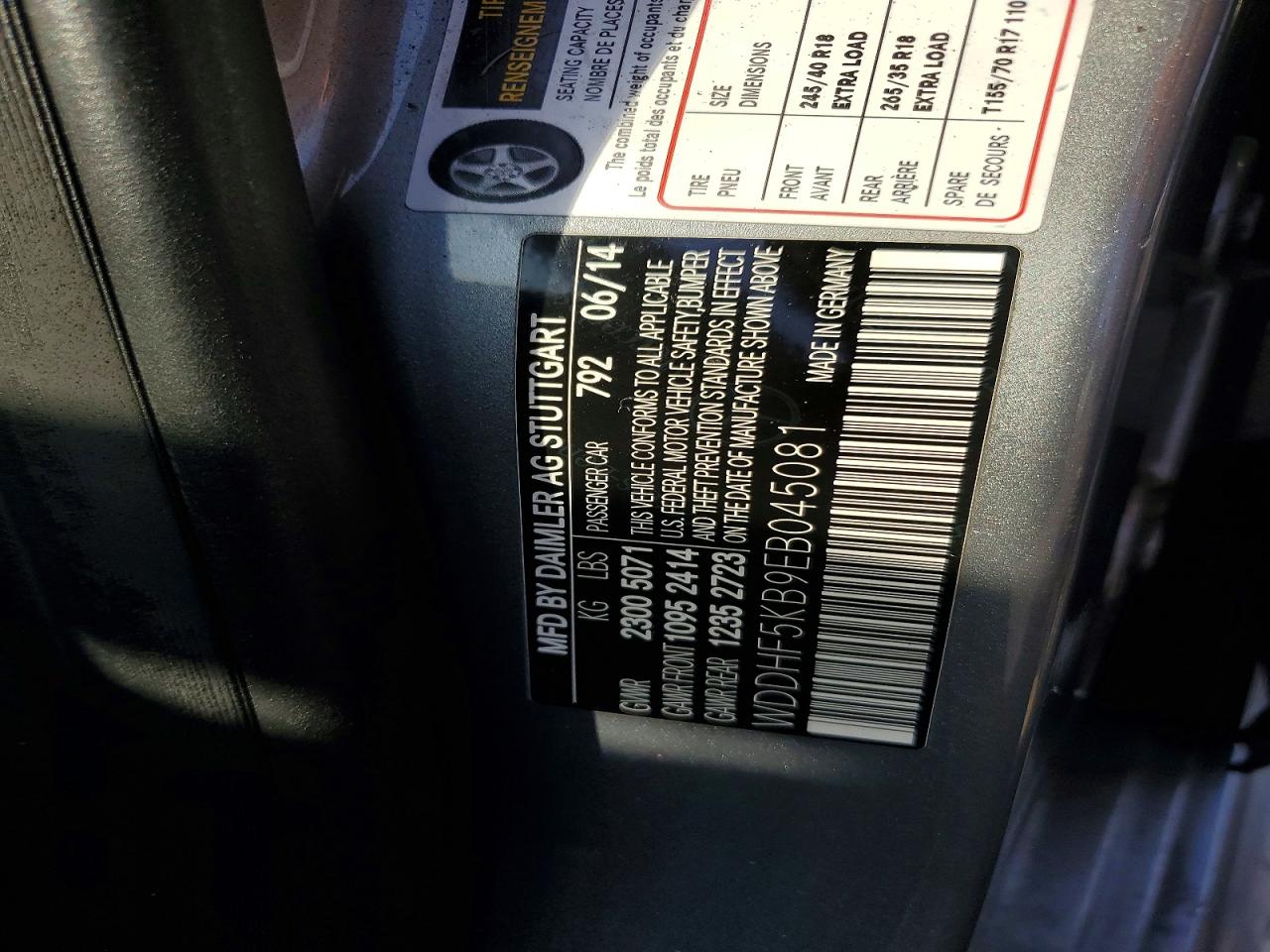 2014 Mercedes-benz E 350 Silver vin: WDDHF5KB9EB045081