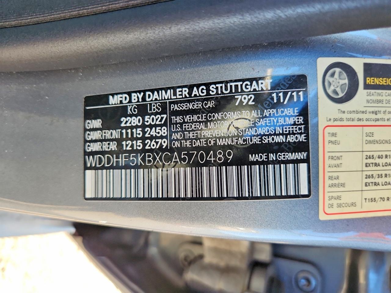 2012 Mercedes-benz E 350 Серебряный vin: WDDHF5KBXCA570489