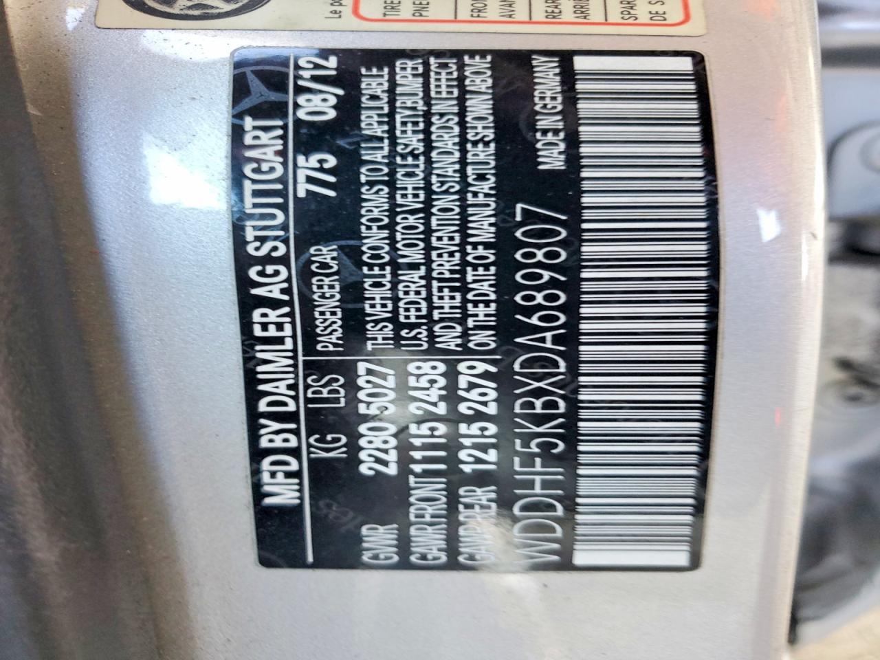 2013 Mercedes-benz E 350 Silver vin: WDDHF5KBXDA689807