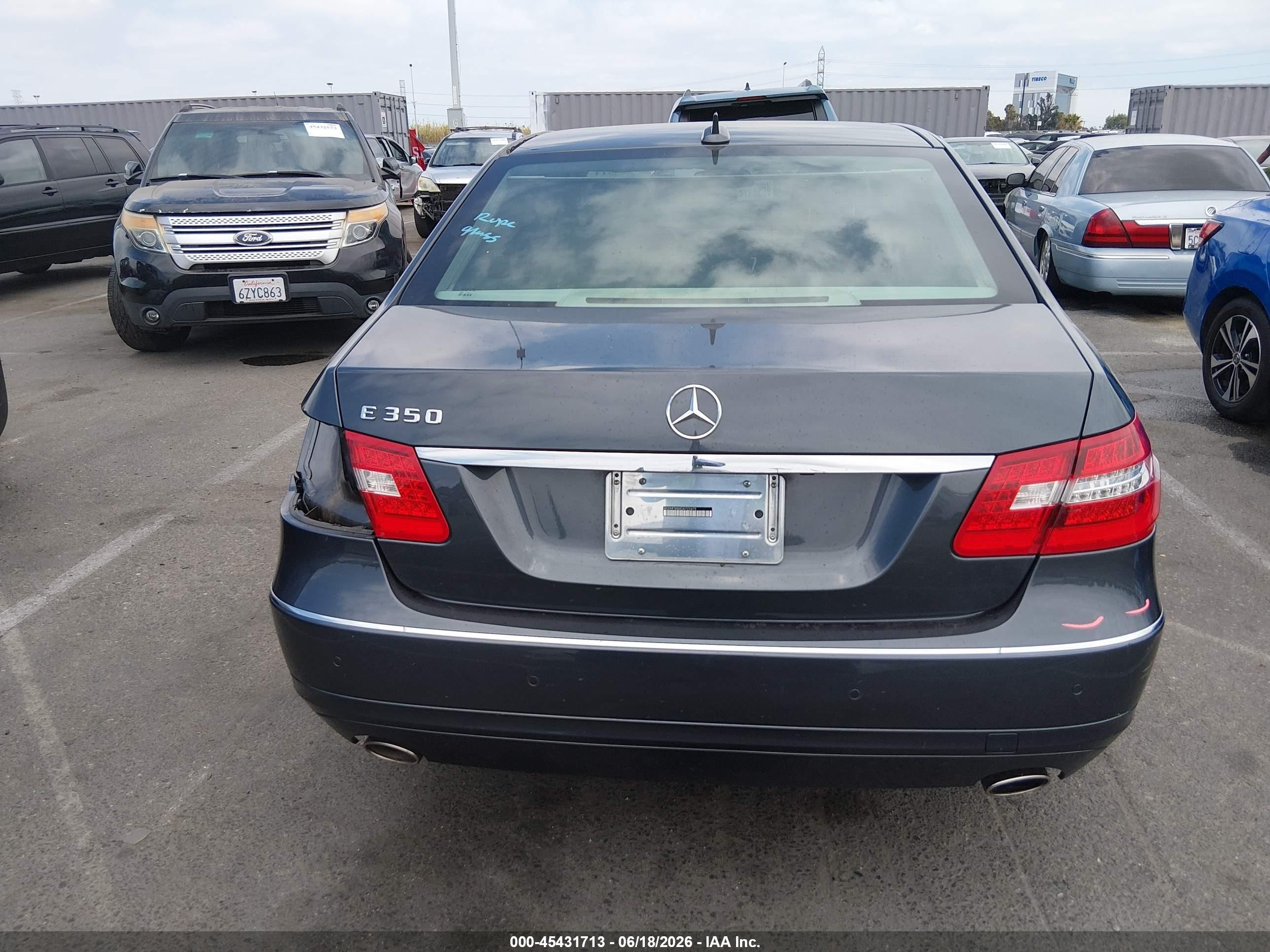 2013 Mercedes-benz E 350   Gray vin: WDDHF5KBXDA722675