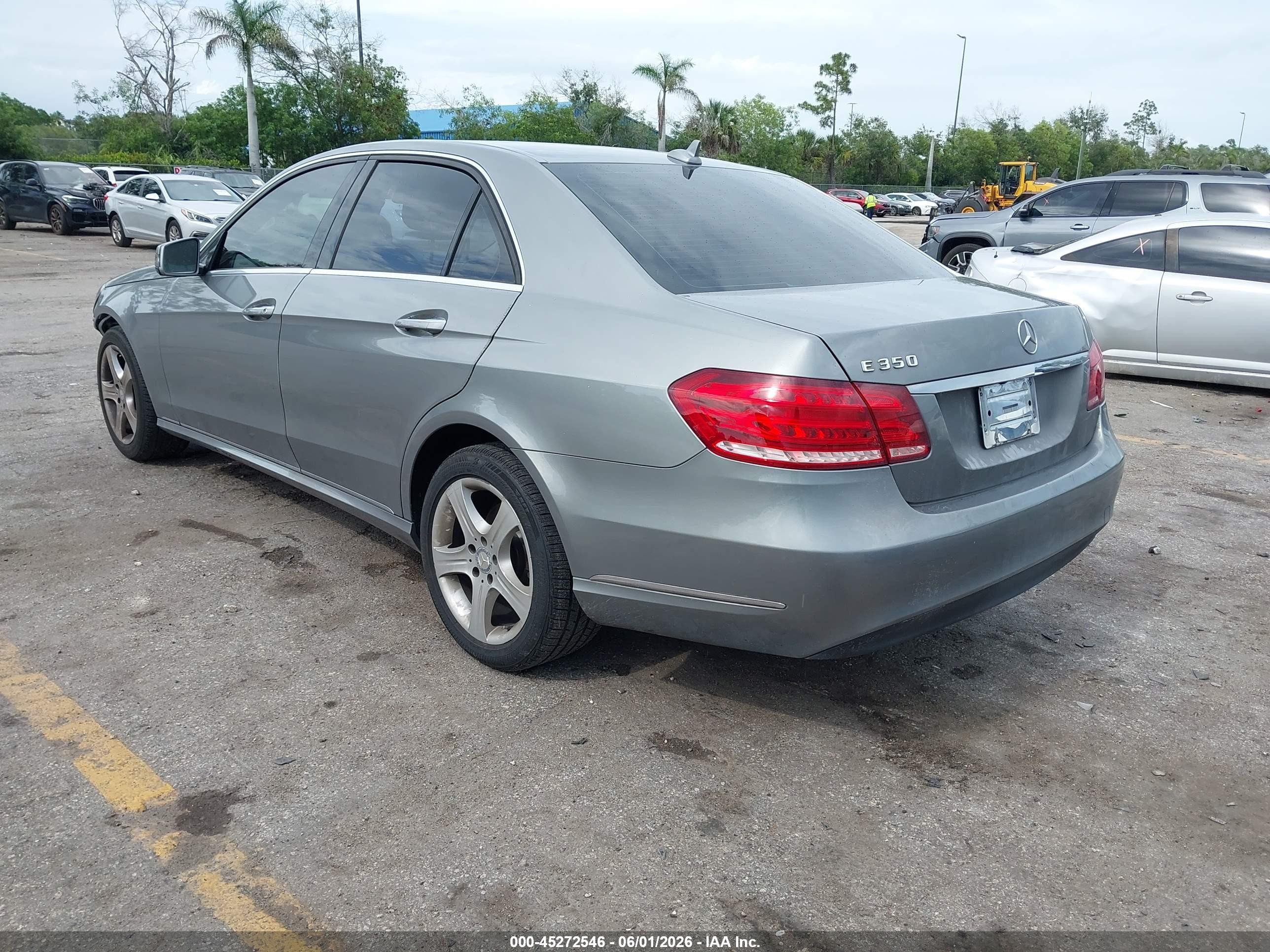 2014 Mercedes-benz E 350   Серый vin: WDDHF5KBXEA777645