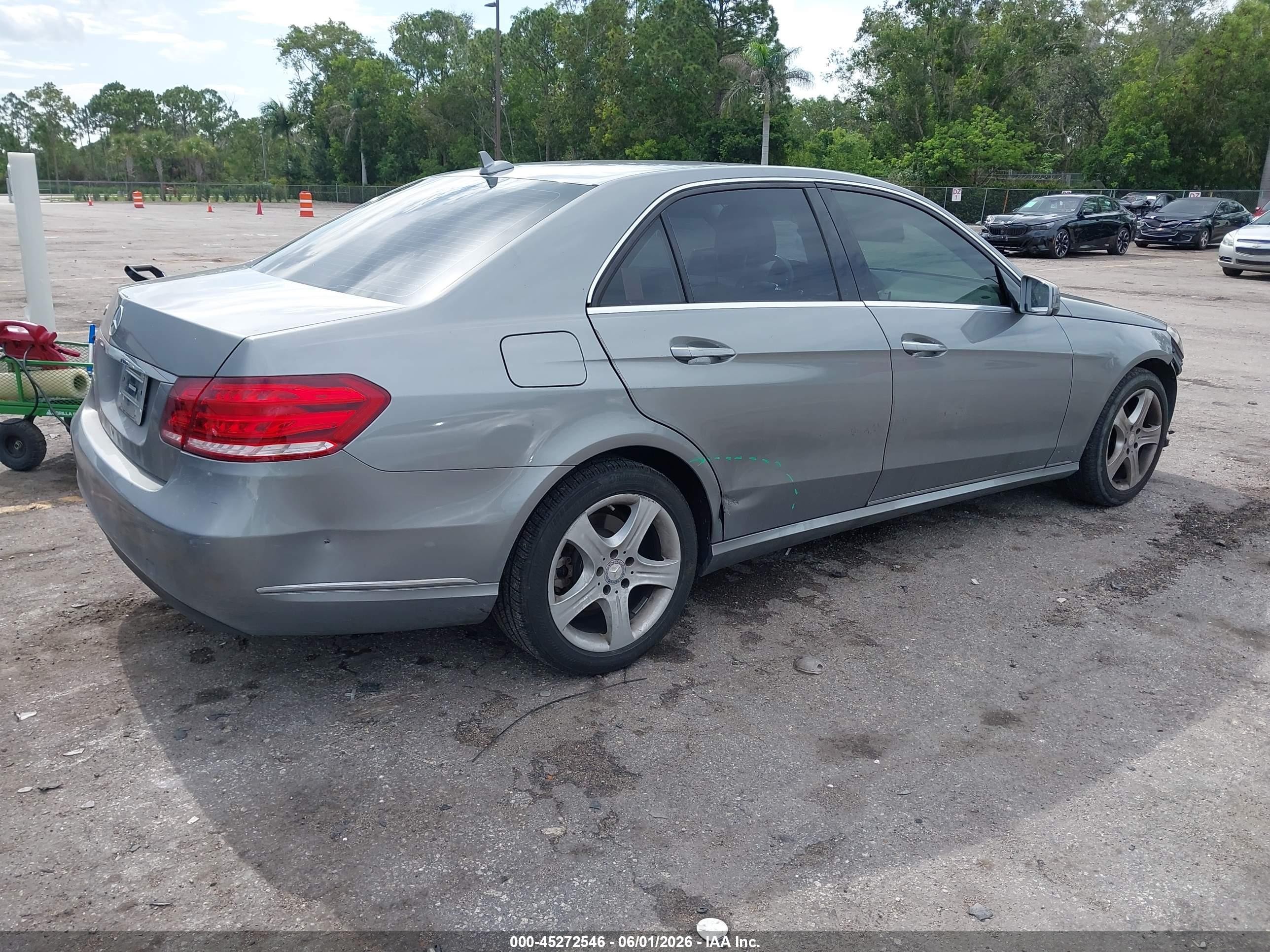 2014 Mercedes-benz E 350   Серый vin: WDDHF5KBXEA777645