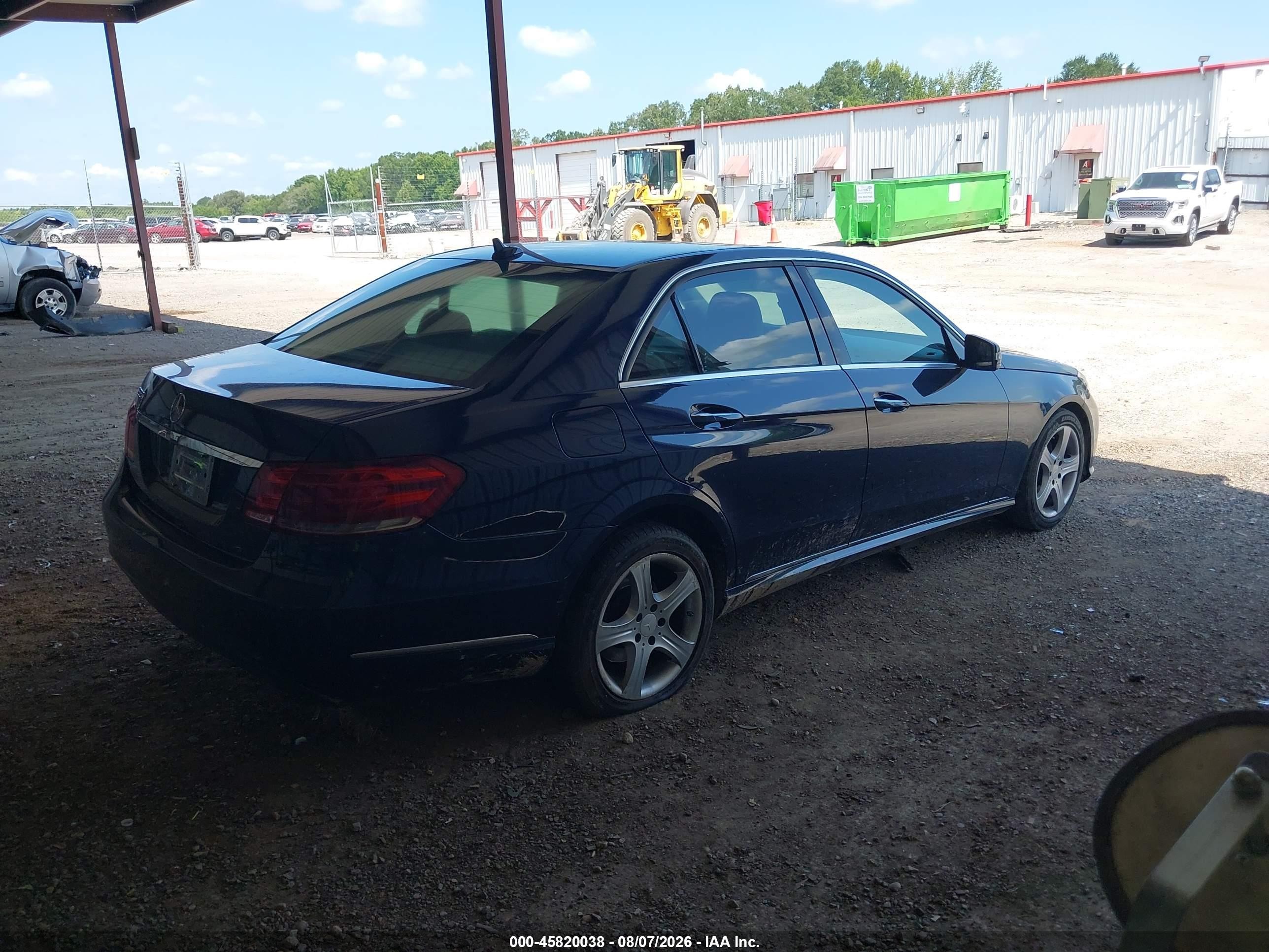 2014 Mercedes-benz E 350 Blue vin: WDDHF5KBXEA804231