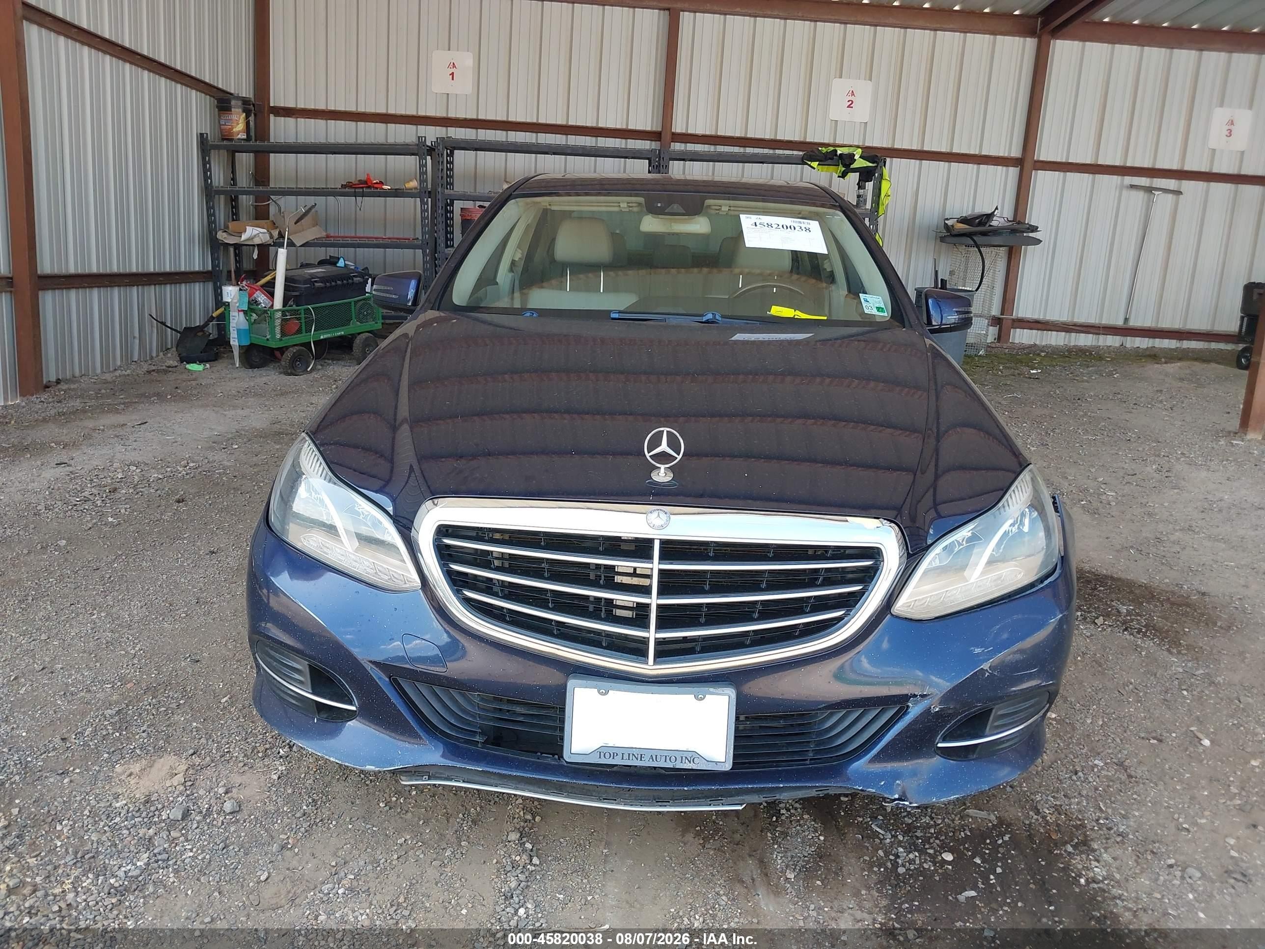 2014 Mercedes-benz E 350 Blue vin: WDDHF5KBXEA804231