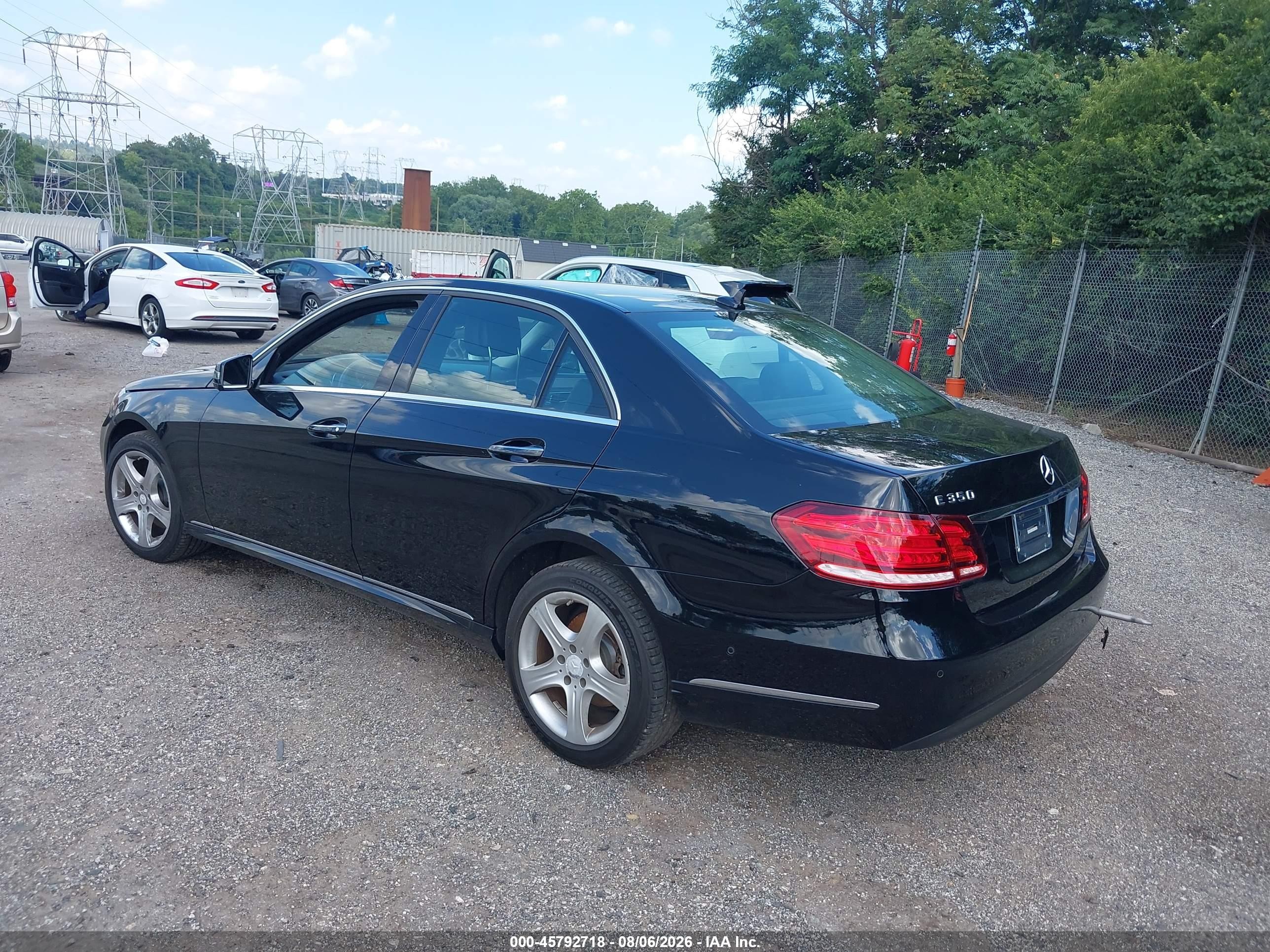2014 Mercedes-benz E 350   Black vin: WDDHF5KBXEA850710