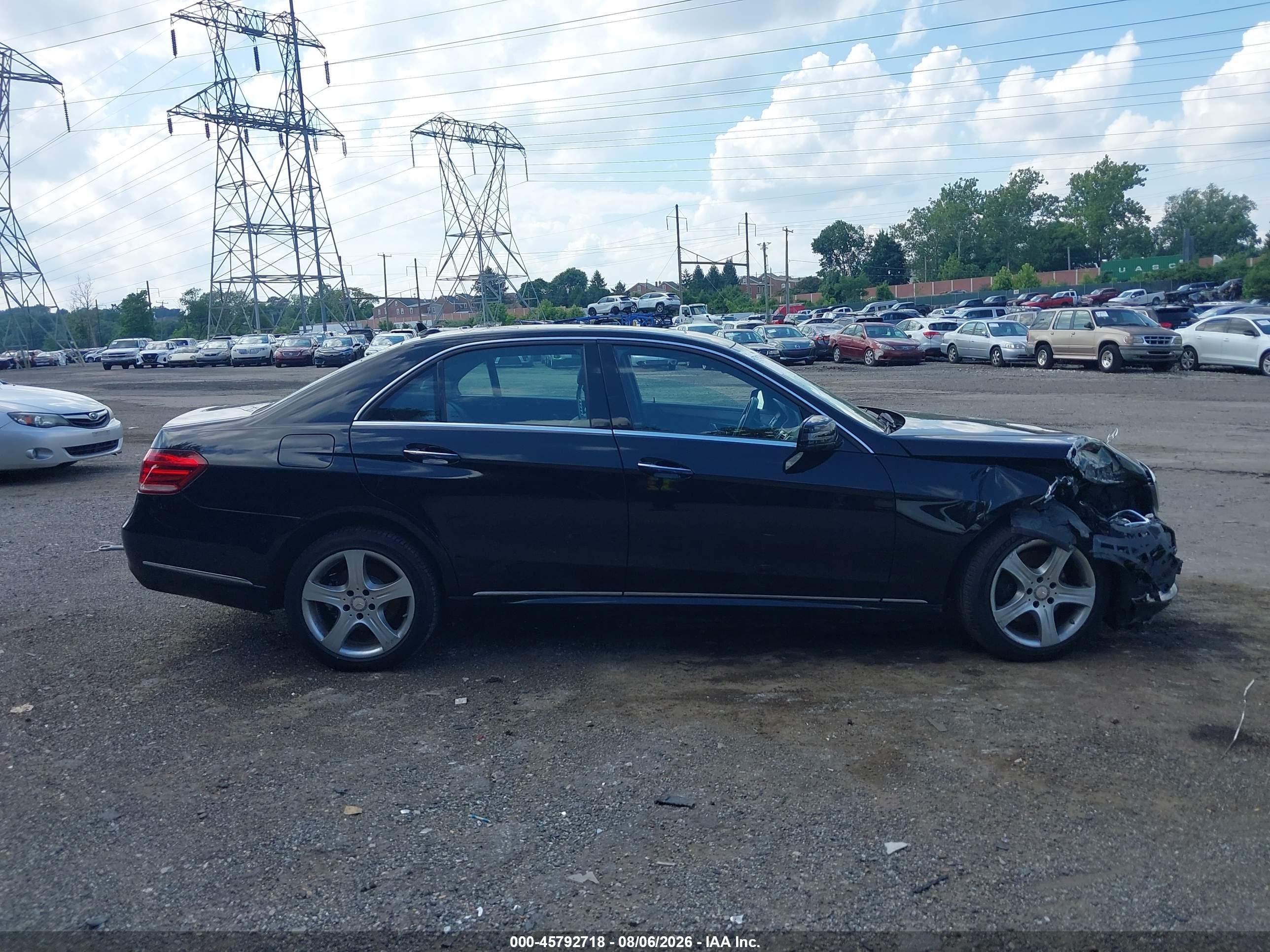 2014 Mercedes-benz E 350   Black vin: WDDHF5KBXEA850710