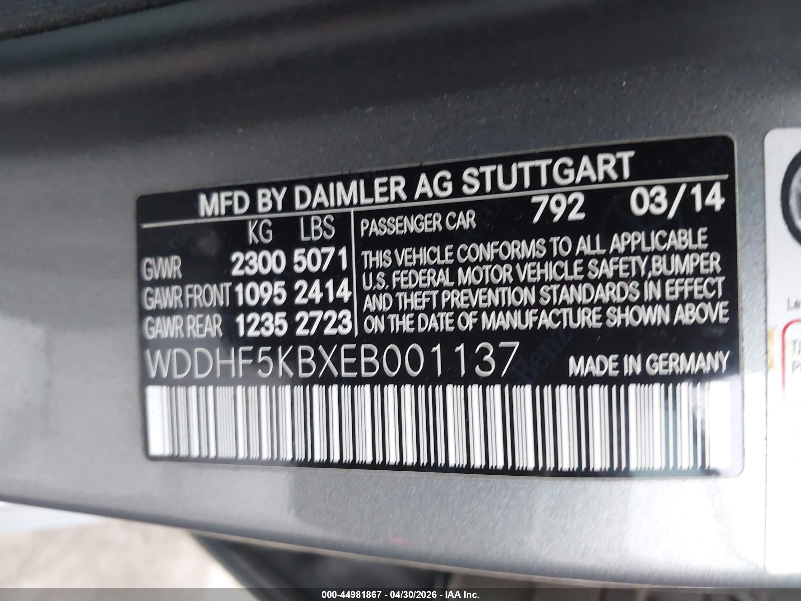 2014 Mercedes-benz E 350   Silver vin: WDDHF5KBXEB001137