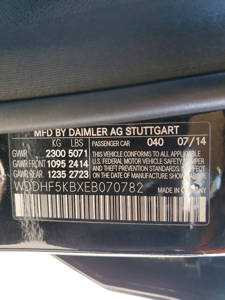 2014 Mercedes-benz E 350 Black vin: WDDHF5KBXEB070782