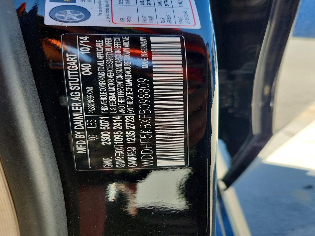 2015 Mercedes-benz E 350 Черный vin: WDDHF5KBXFB098809
