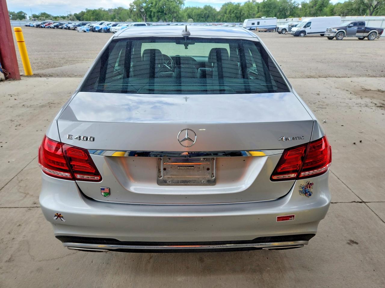 2015 Mercedes-benz E 400 4matic Silver vin: WDDHF6HB7FB137675