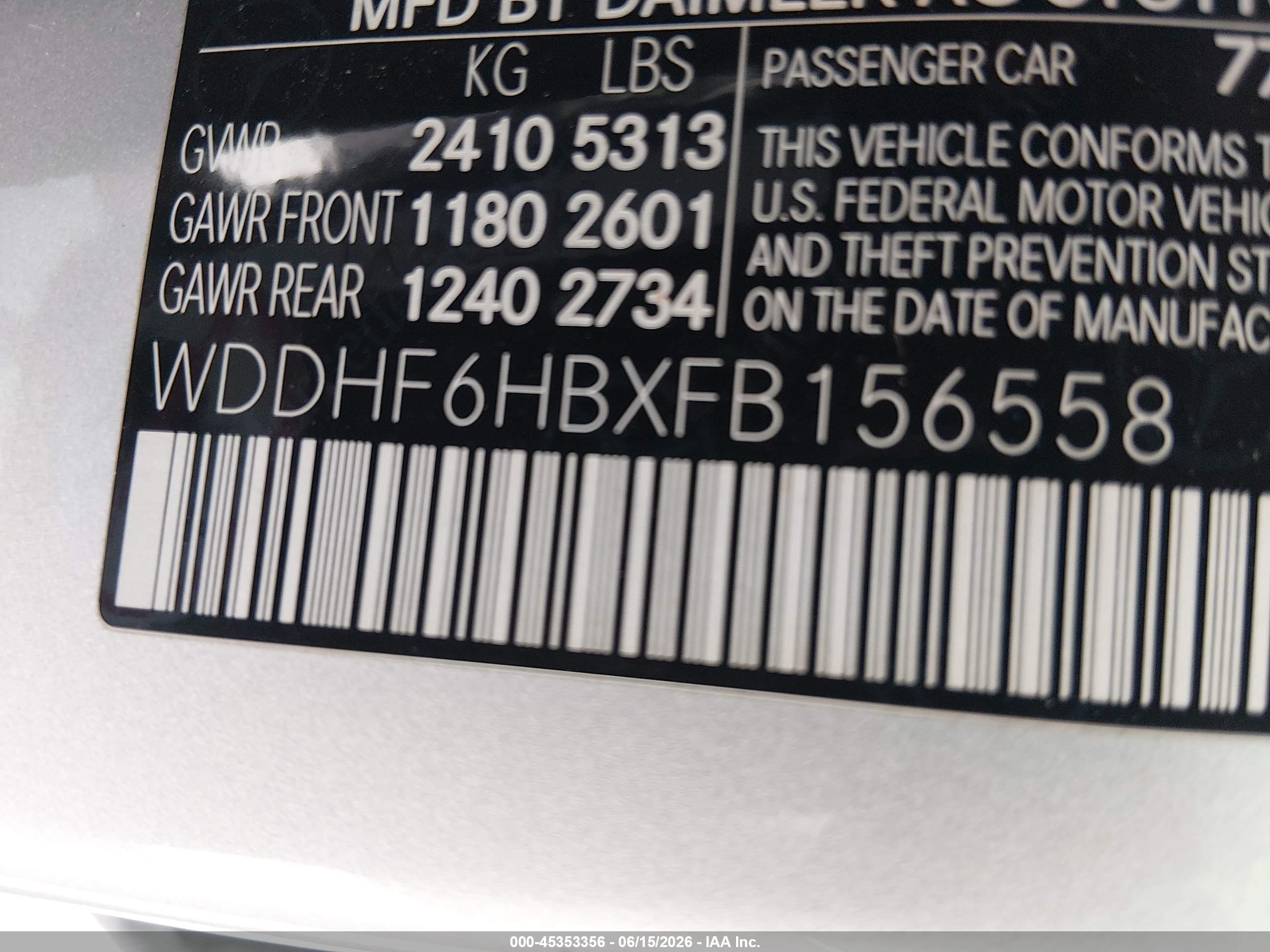 2015 Mercedes-benz E 400 4matic Silver vin: WDDHF6HBXFB156558