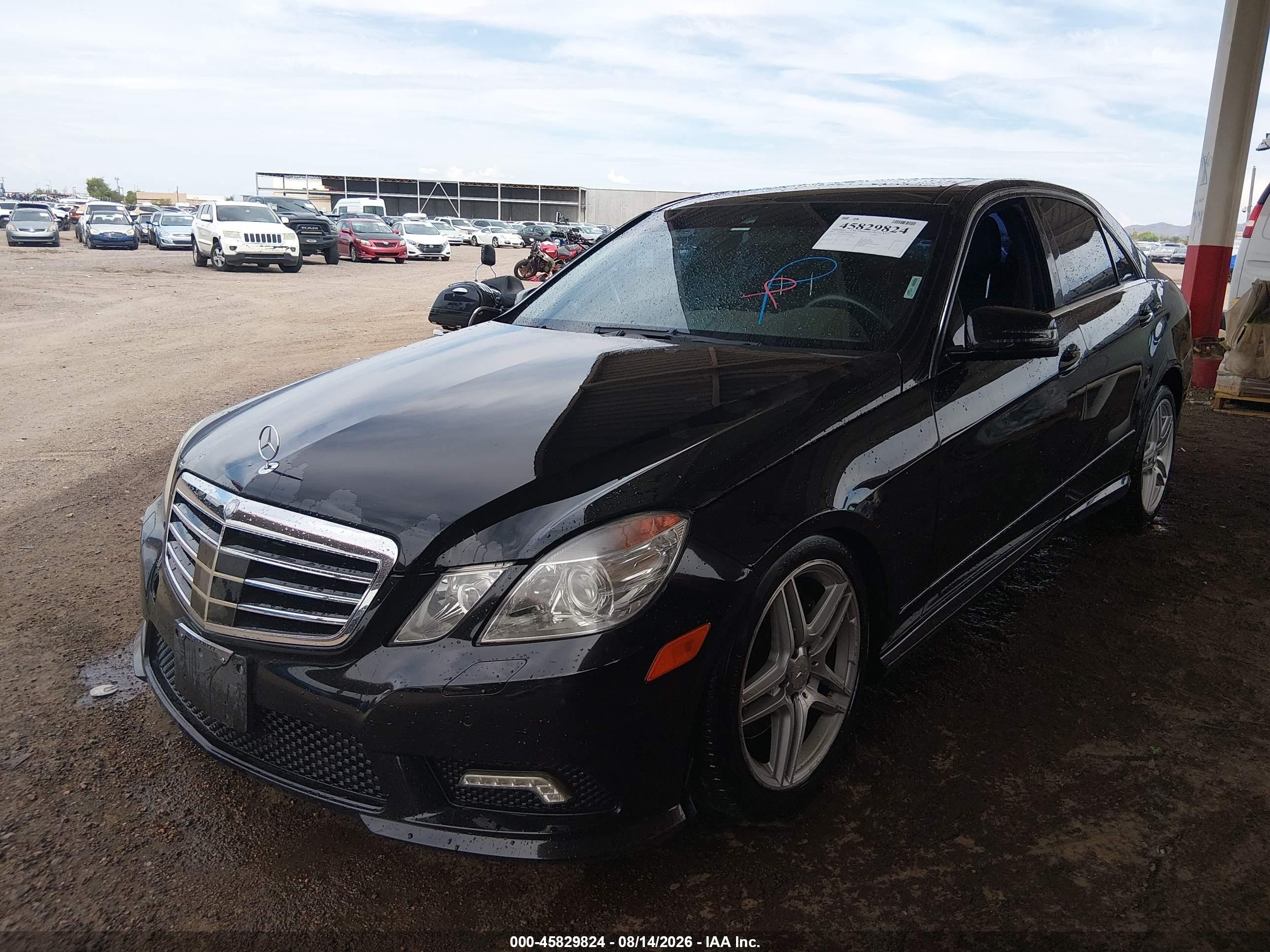 2011 Mercedes-benz E 550   Black vin: WDDHF7CB0BA421209
