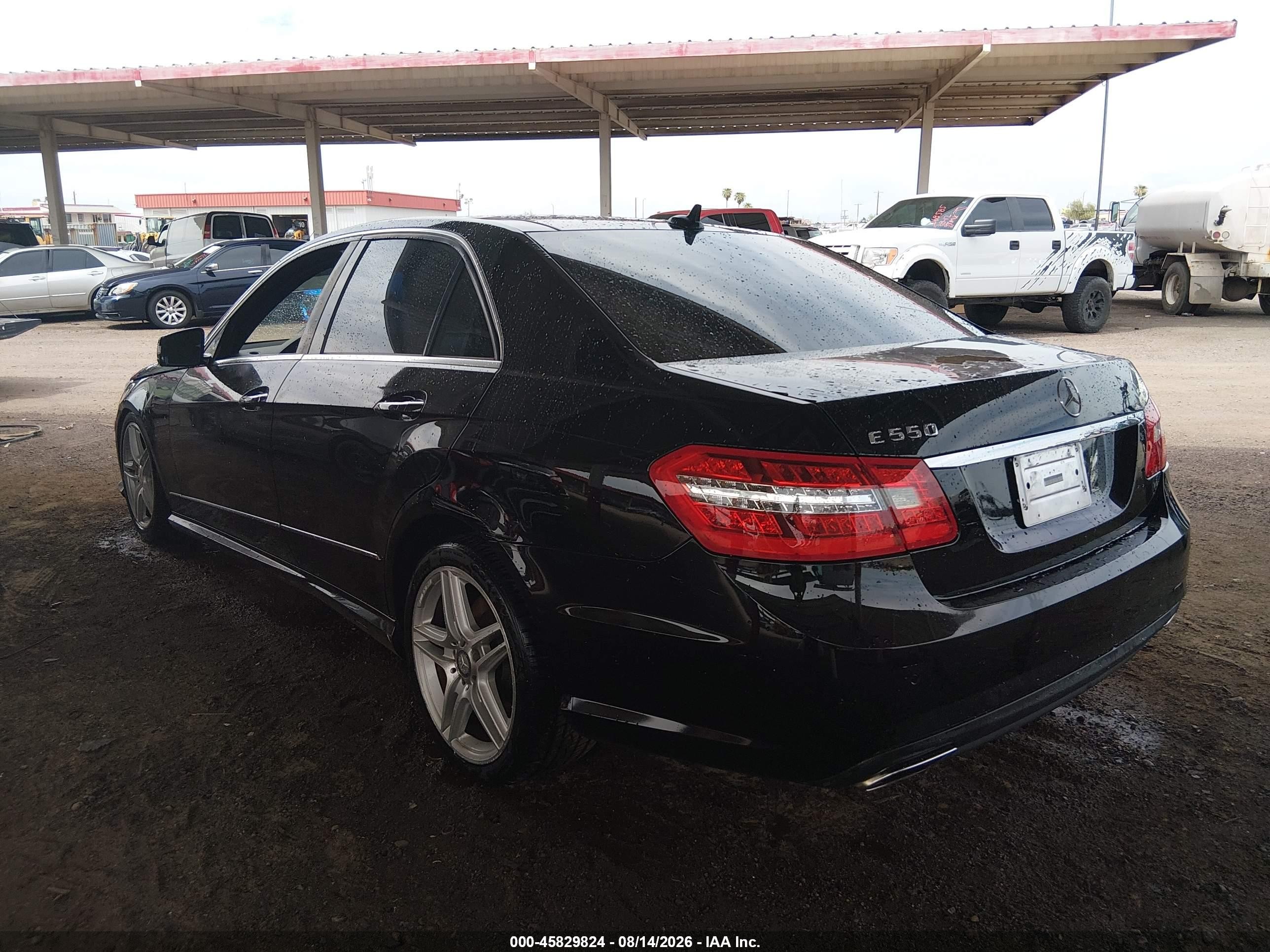 2011 Mercedes-benz E 550   Black vin: WDDHF7CB0BA421209
