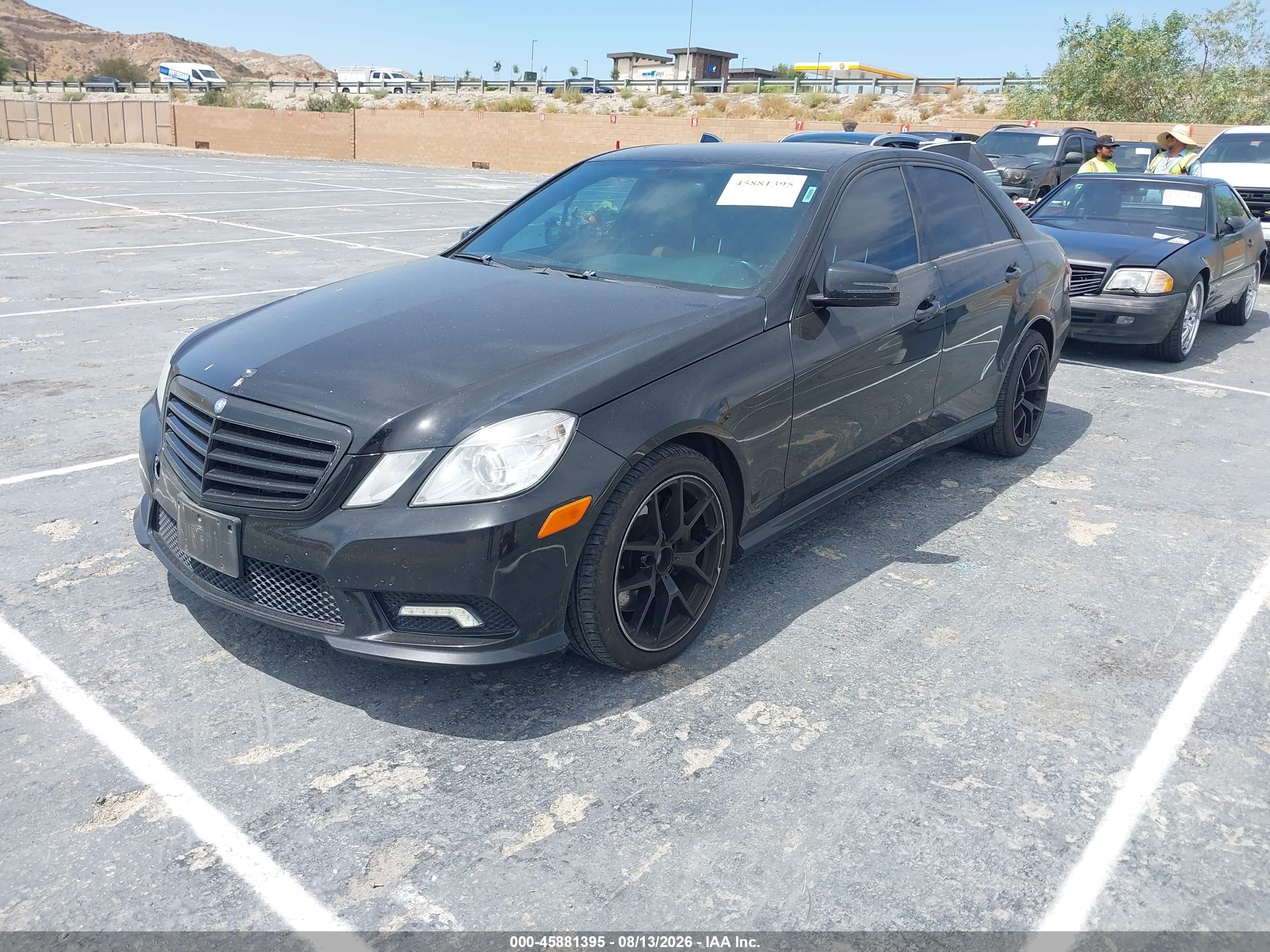 2011 Mercedes-benz E 550   Black vin: WDDHF7CB5BA278936