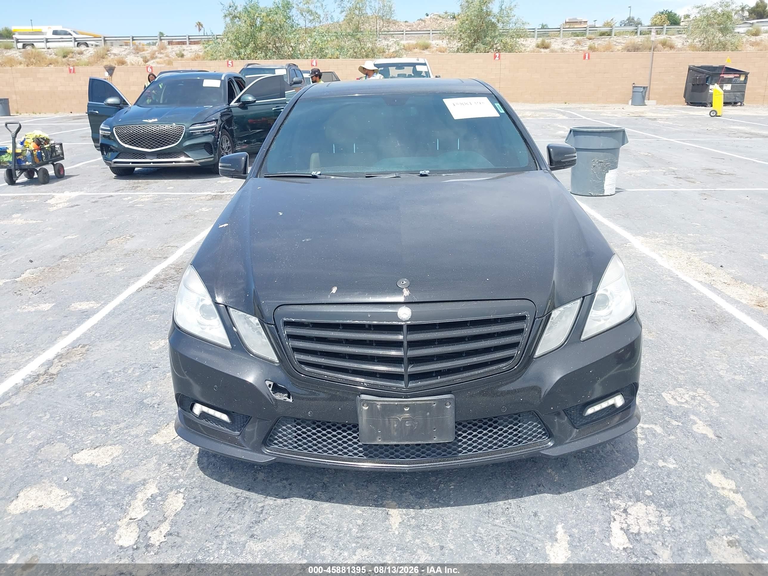 2011 Mercedes-benz E 550   Black vin: WDDHF7CB5BA278936