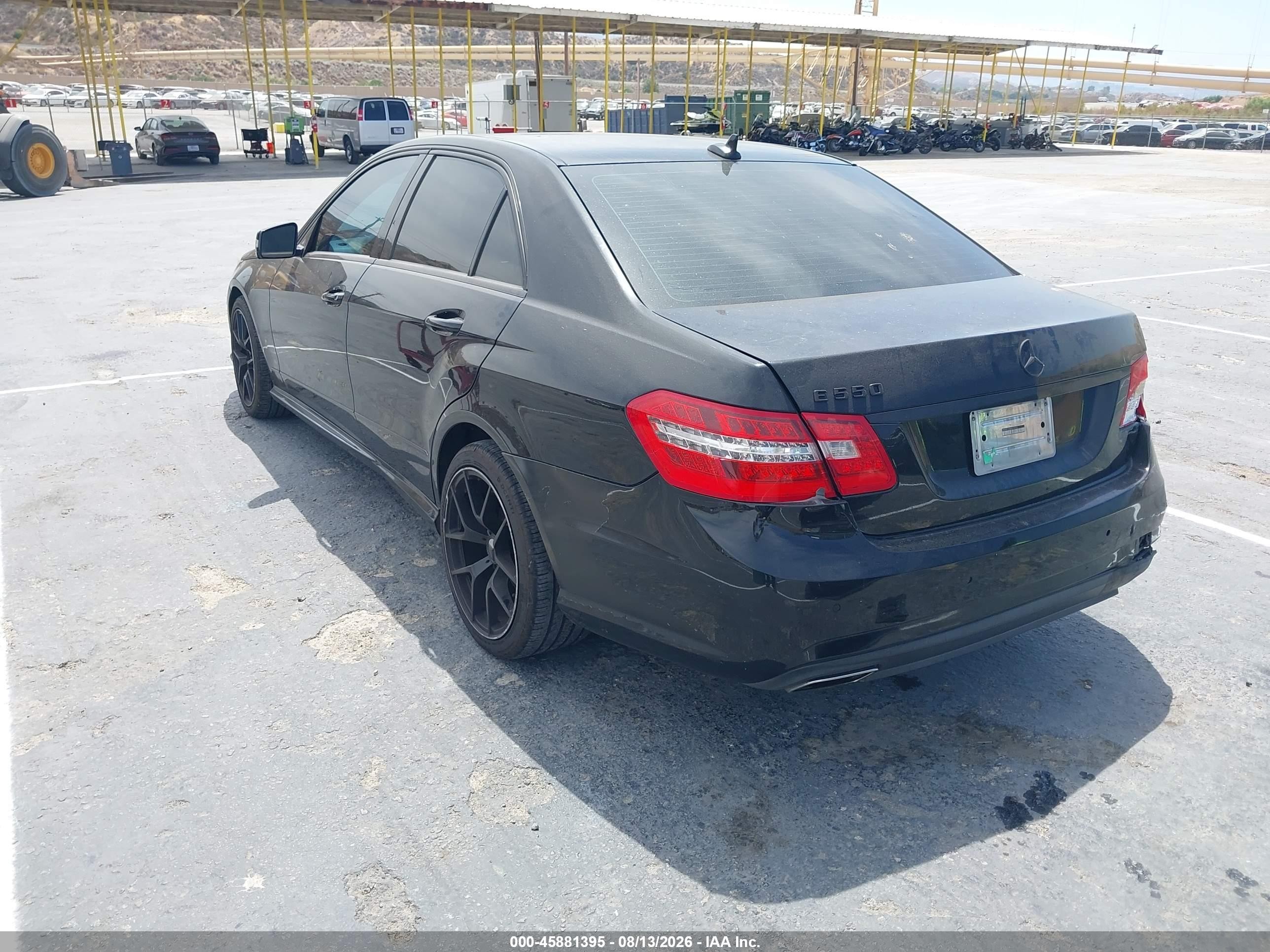 2011 Mercedes-benz E 550   Black vin: WDDHF7CB5BA278936