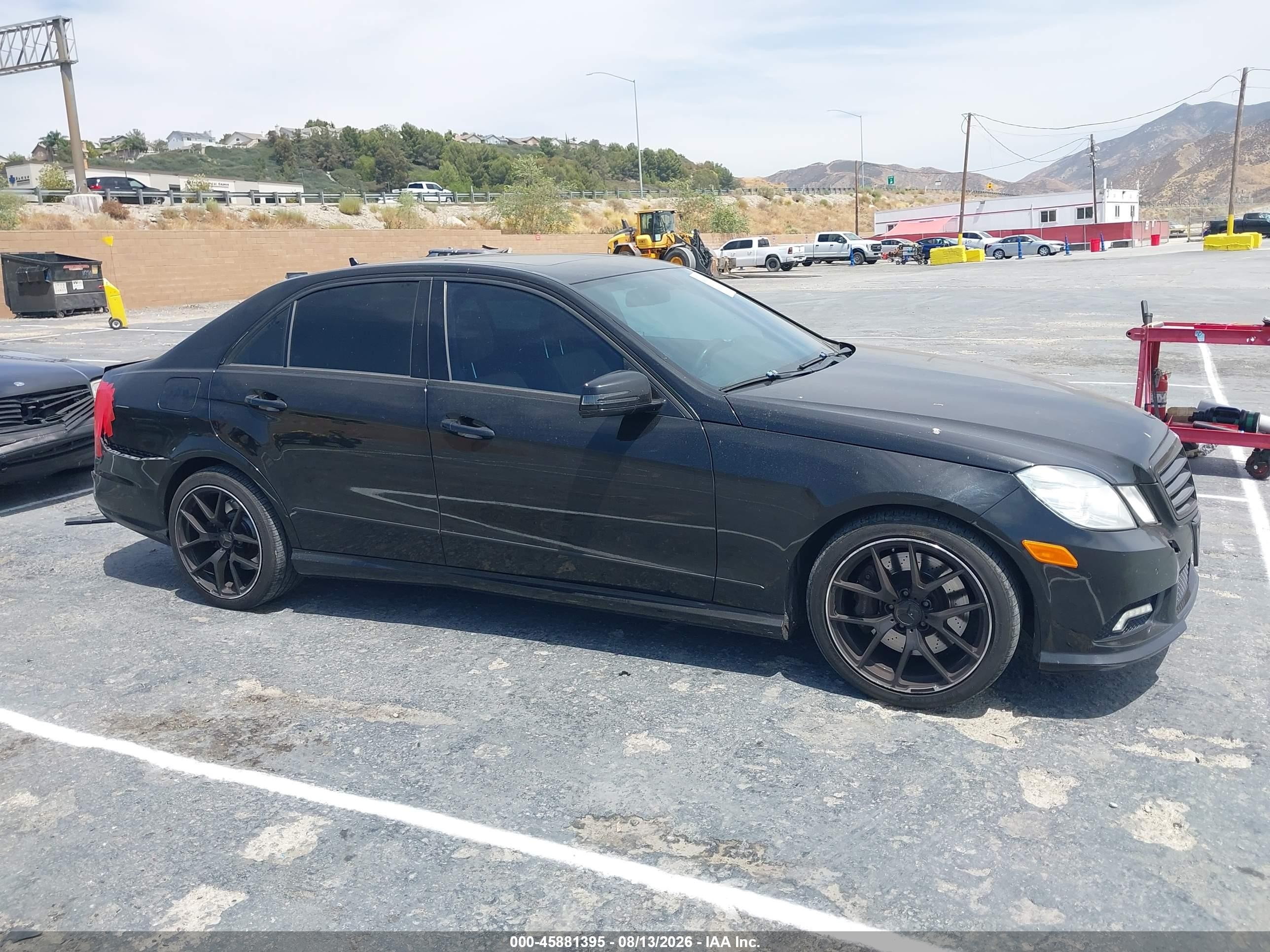 2011 Mercedes-benz E 550   Black vin: WDDHF7CB5BA278936