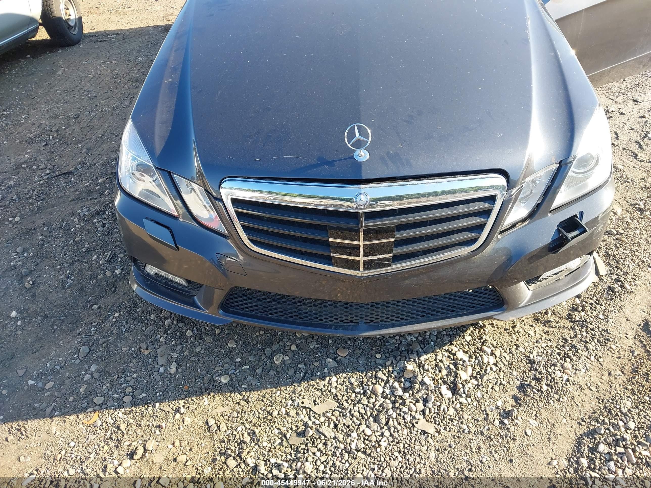 2011 Mercedes-benz E 550   Gray vin: WDDHF7CB9BA311100