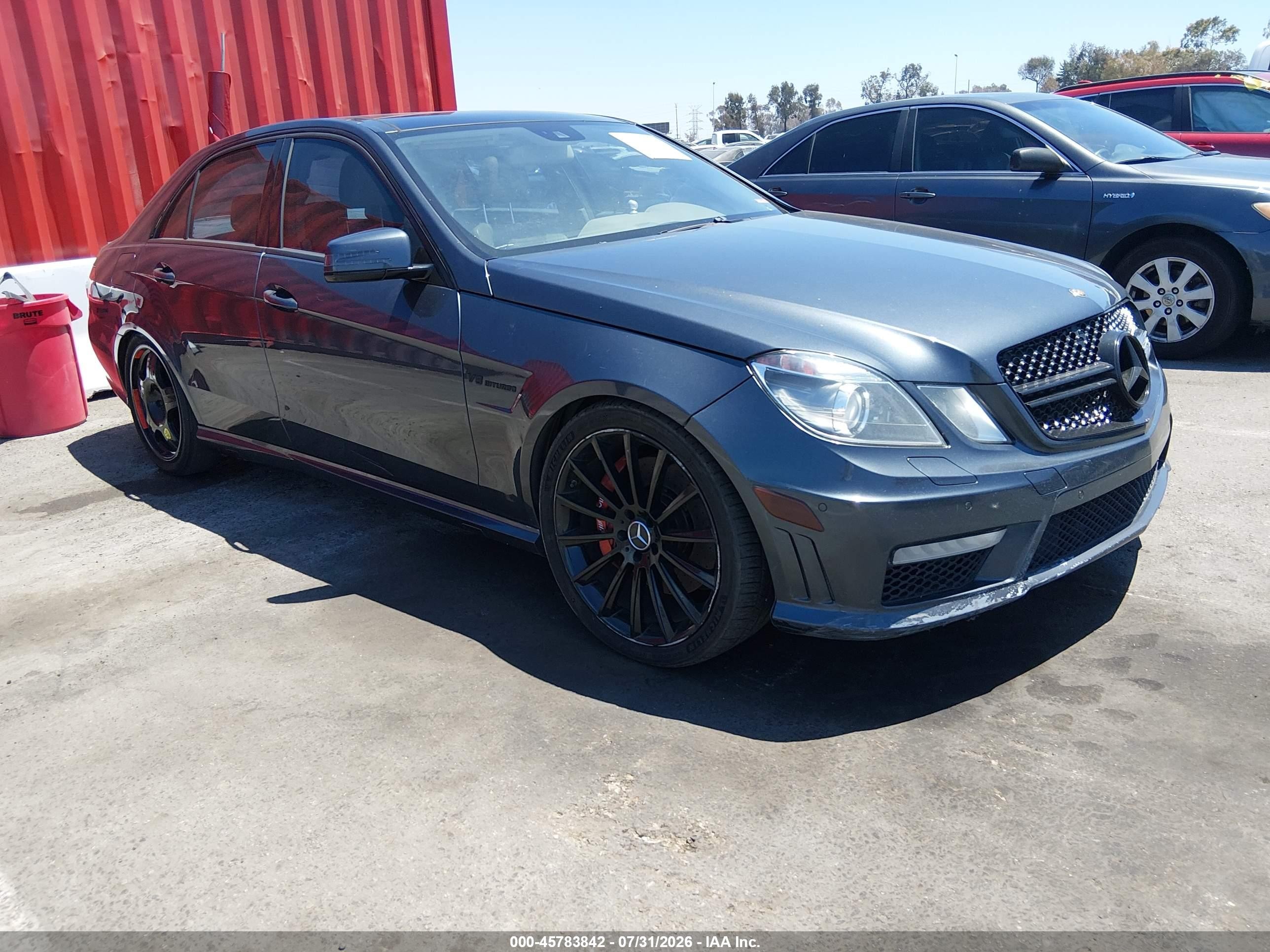 2012 Mercedes-benz E 63 Amg Gray vin: WDDHF7EB5CA524835