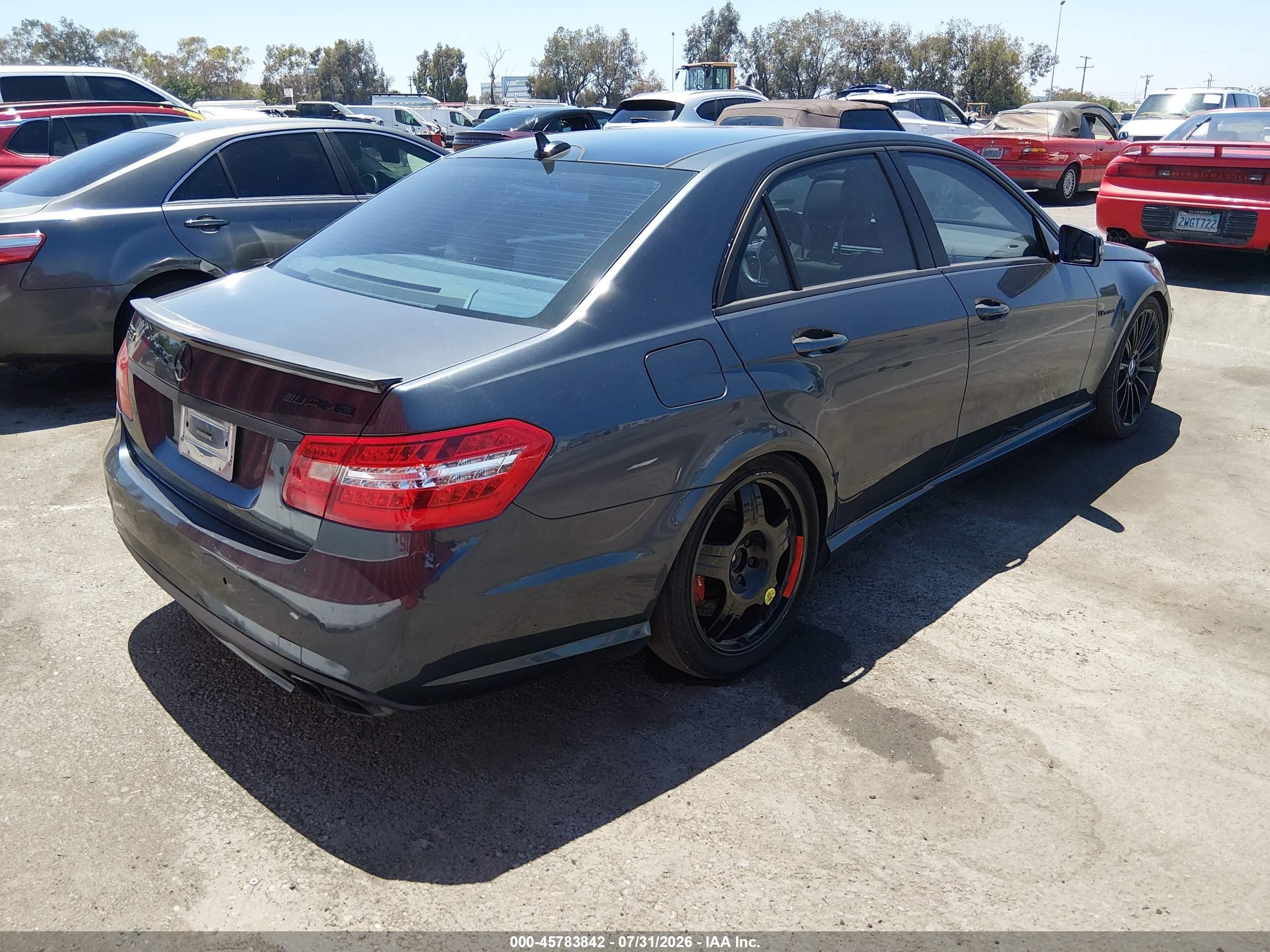2012 Mercedes-benz E 63 Amg Gray vin: WDDHF7EB5CA524835
