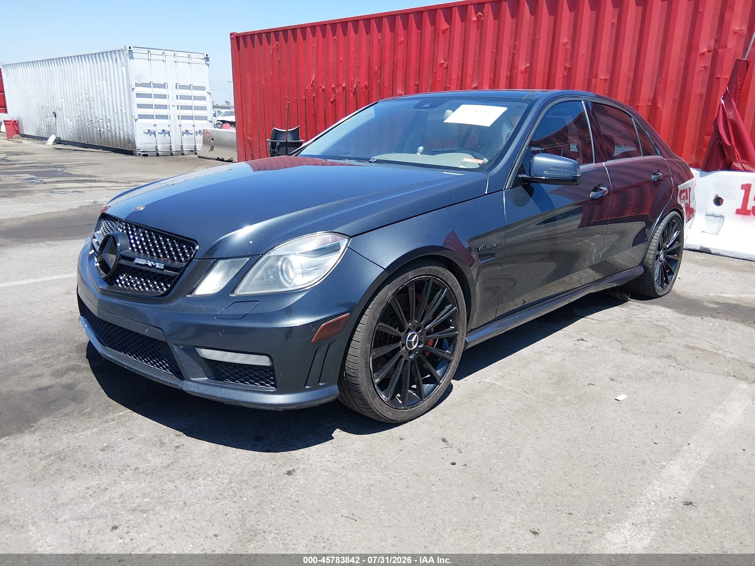 2012 Mercedes-benz E 63 Amg Gray vin: WDDHF7EB5CA524835
