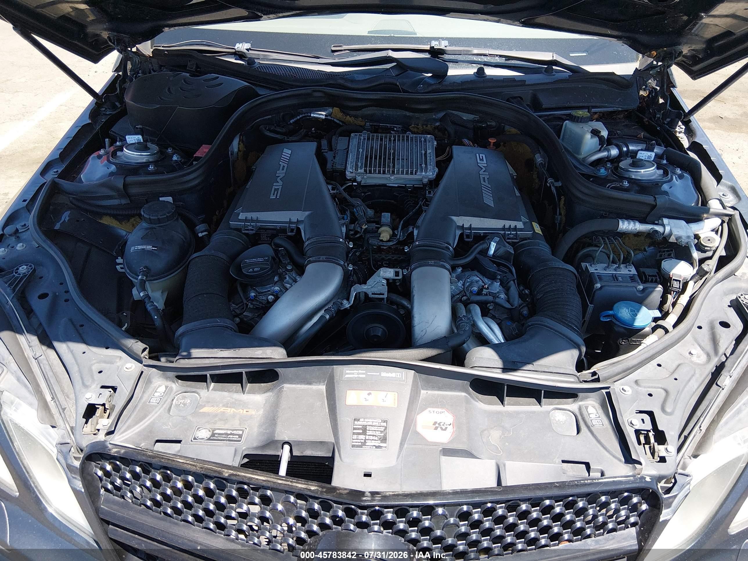 2012 Mercedes-benz E 63 Amg Gray vin: WDDHF7EB5CA524835