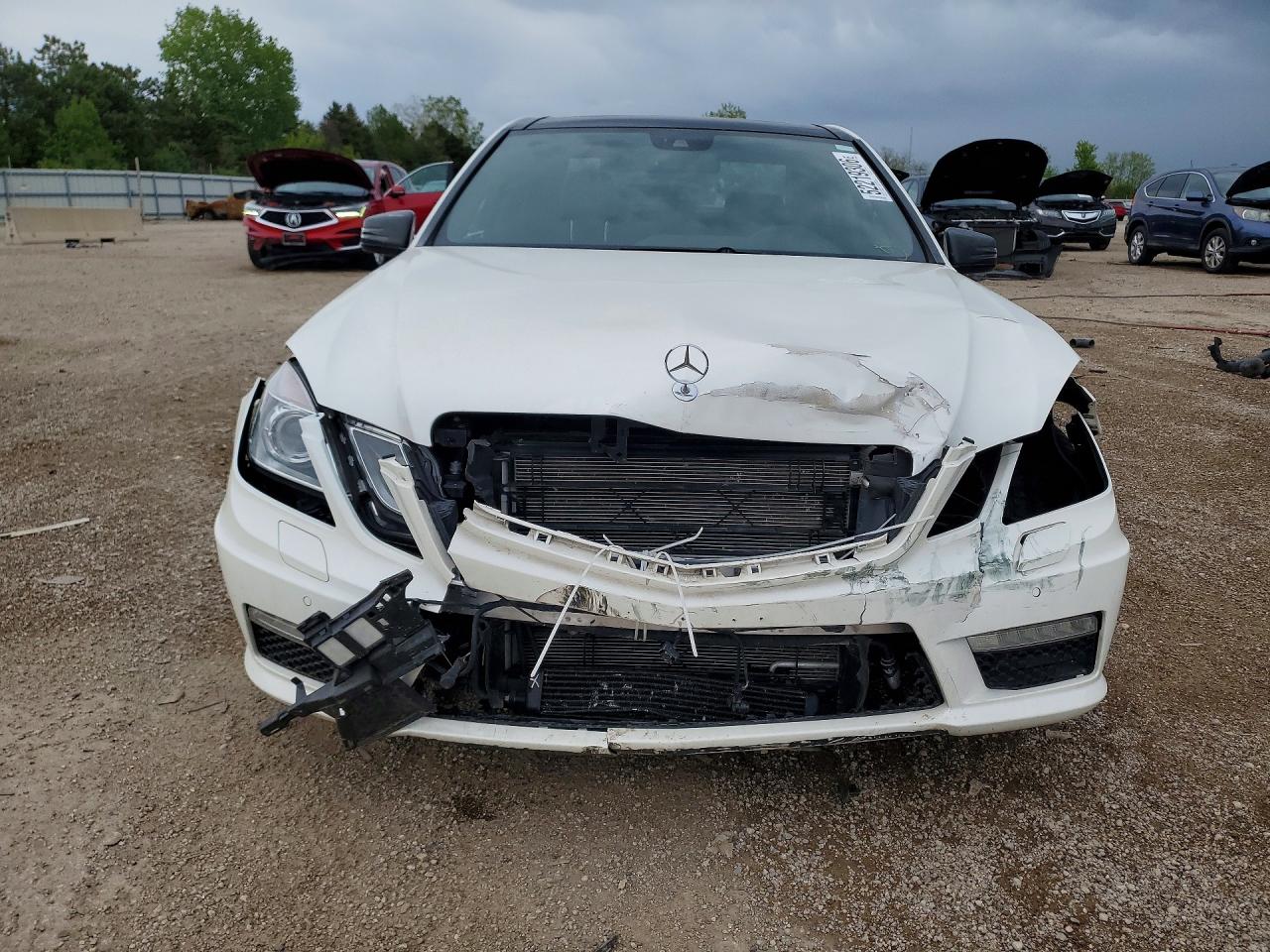 2012 Mercedes-benz E 63 Amg White vin: WDDHF7EB9CA562987