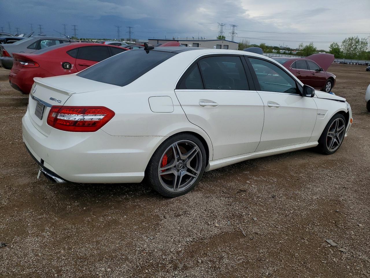 2012 Mercedes-benz E 63 Amg White vin: WDDHF7EB9CA562987