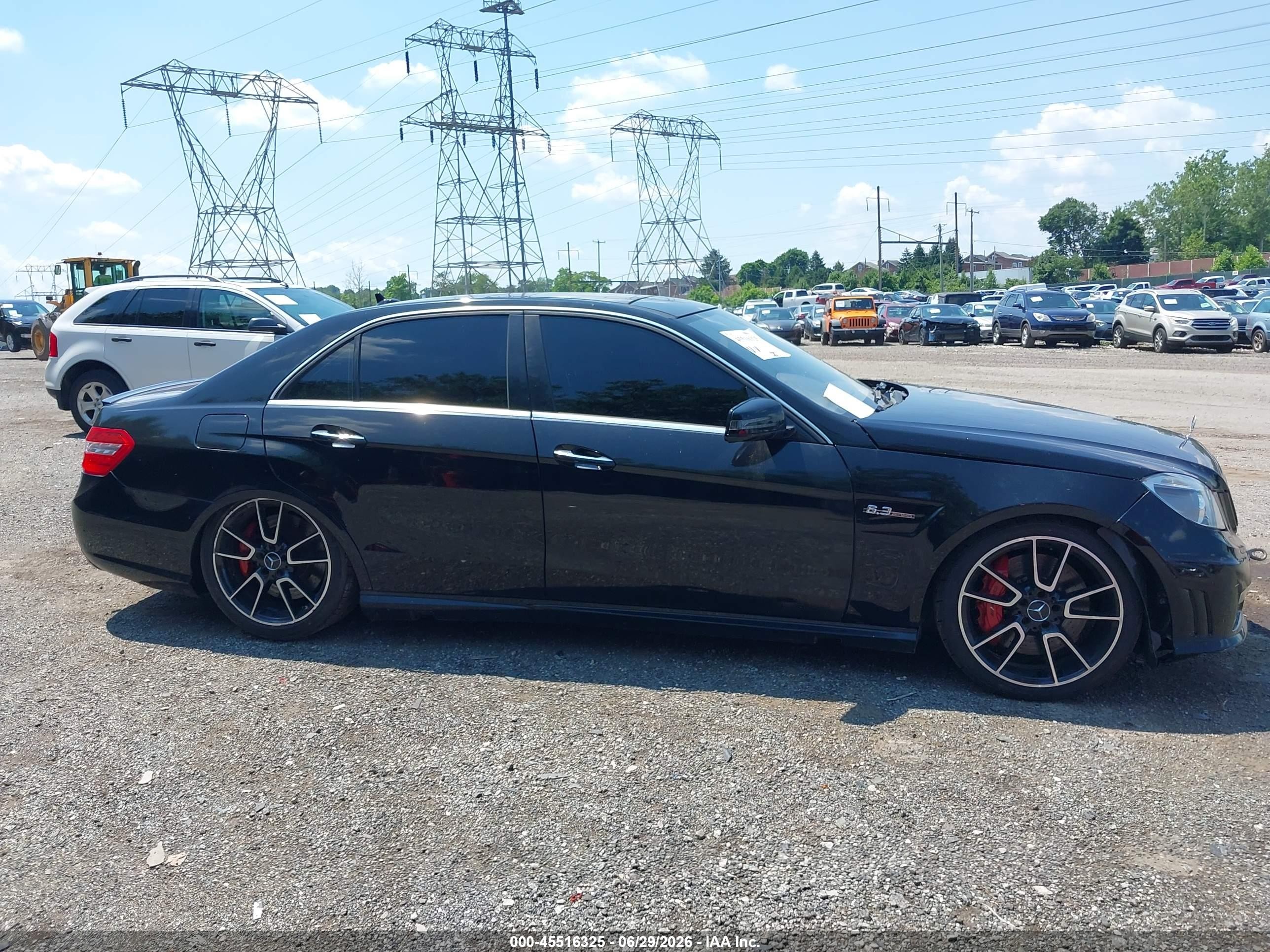 2011 Mercedes-benz E 63 Amg   Black vin: WDDHF7HB4BA371021