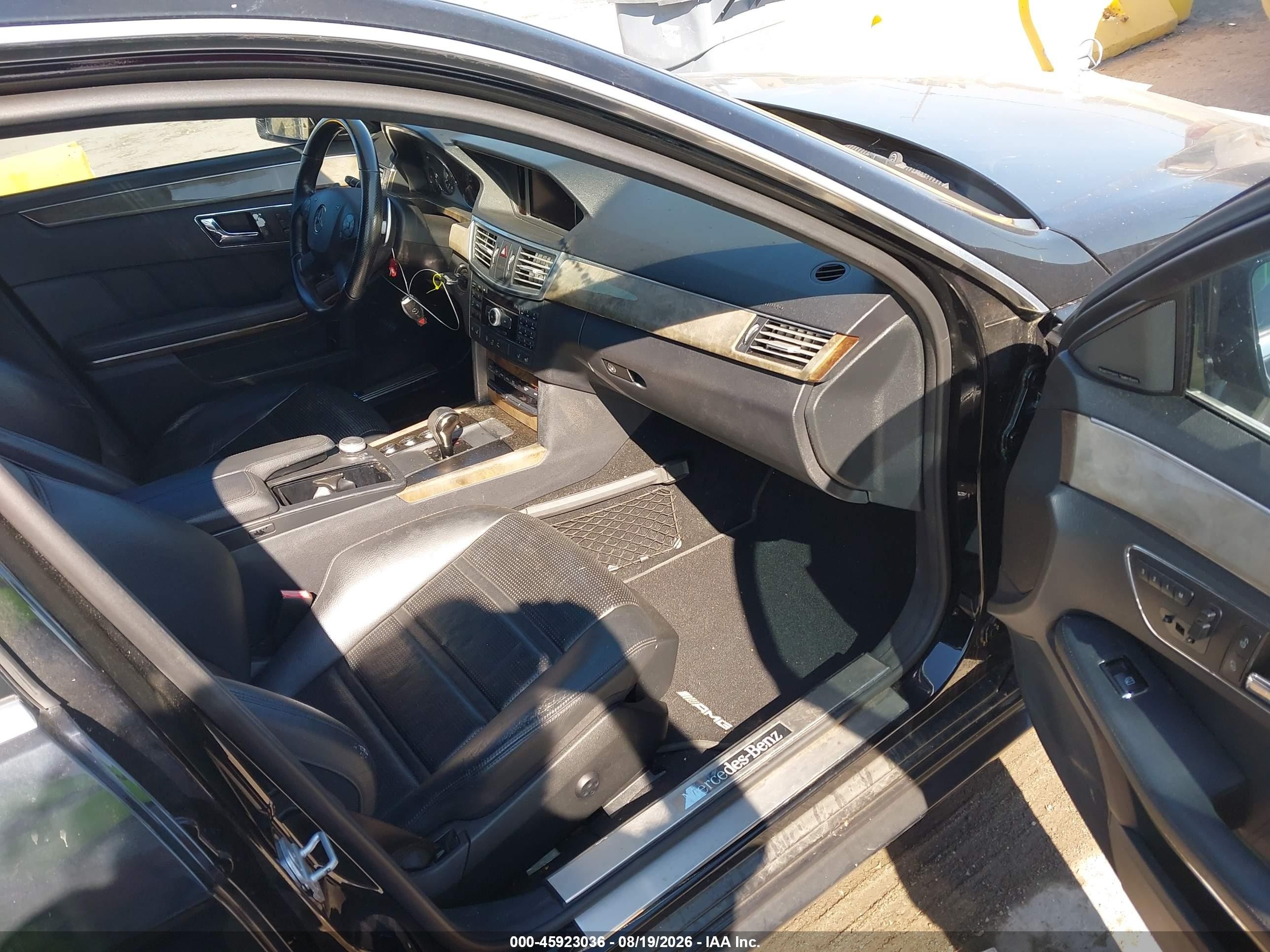 2010 Mercedes-benz E 63 Amg   Black vin: WDDHF7HB7AA123358