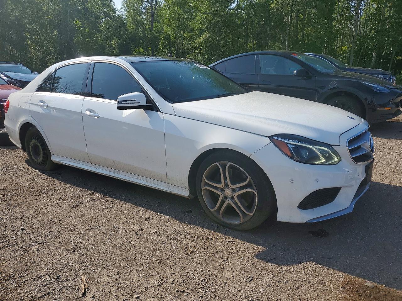 2014 Mercedes-benz E 300 4matic White vin: WDDHF8BB1EB023836
