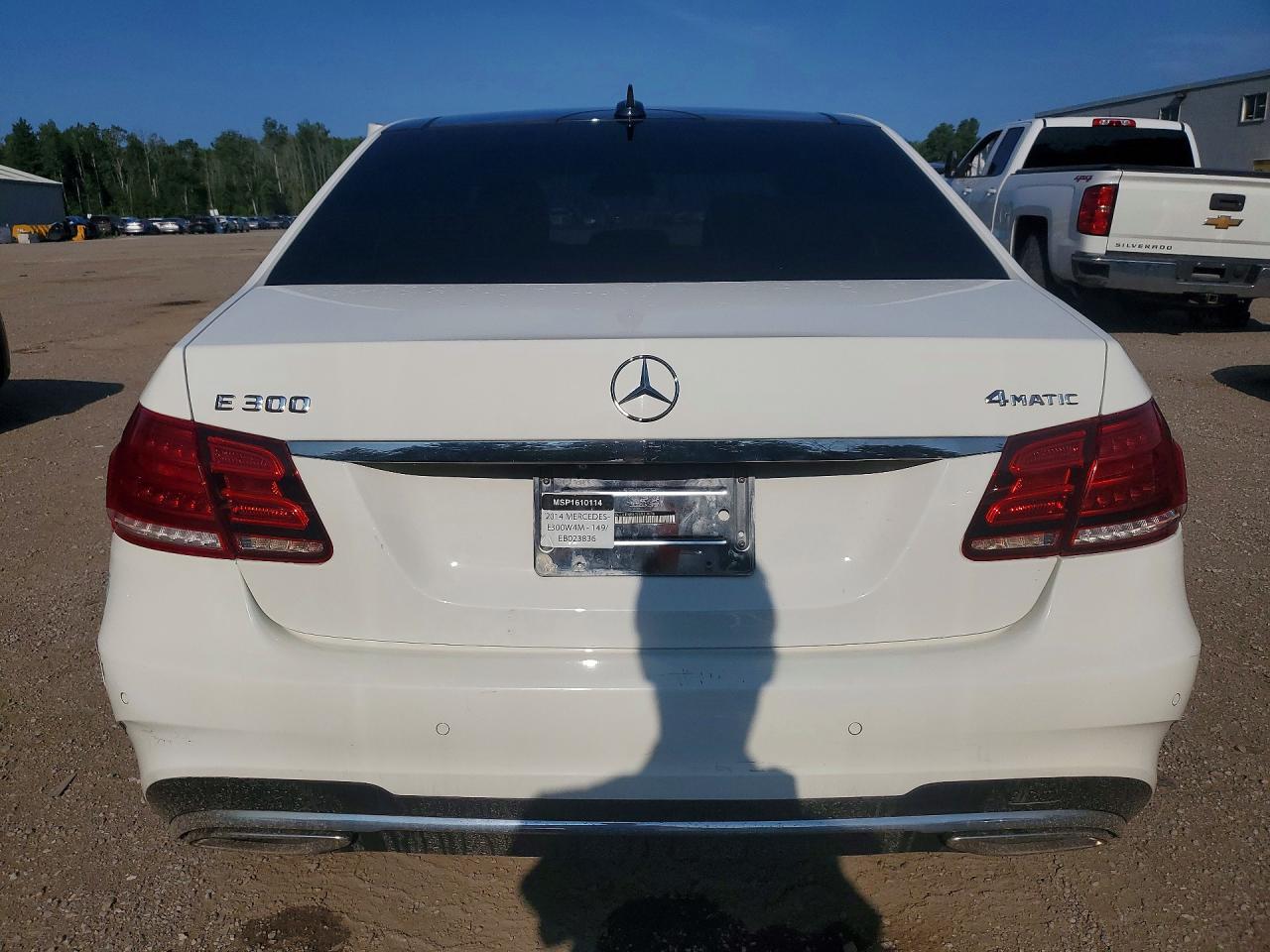 2014 Mercedes-benz E 300 4matic White vin: WDDHF8BB1EB023836