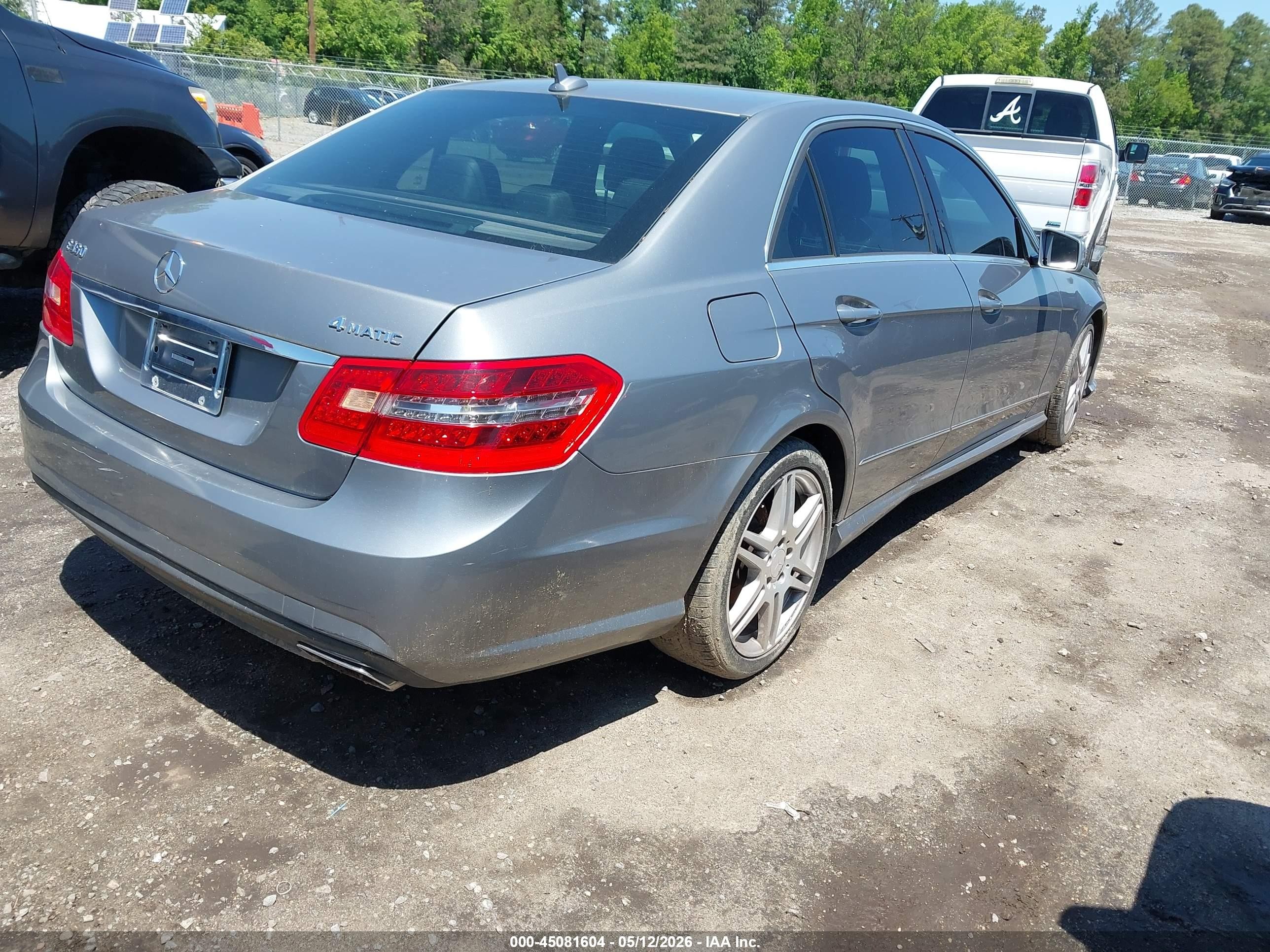 2011 Mercedes-benz E 350 4matic Gray vin: WDDHF8HB0BA311940