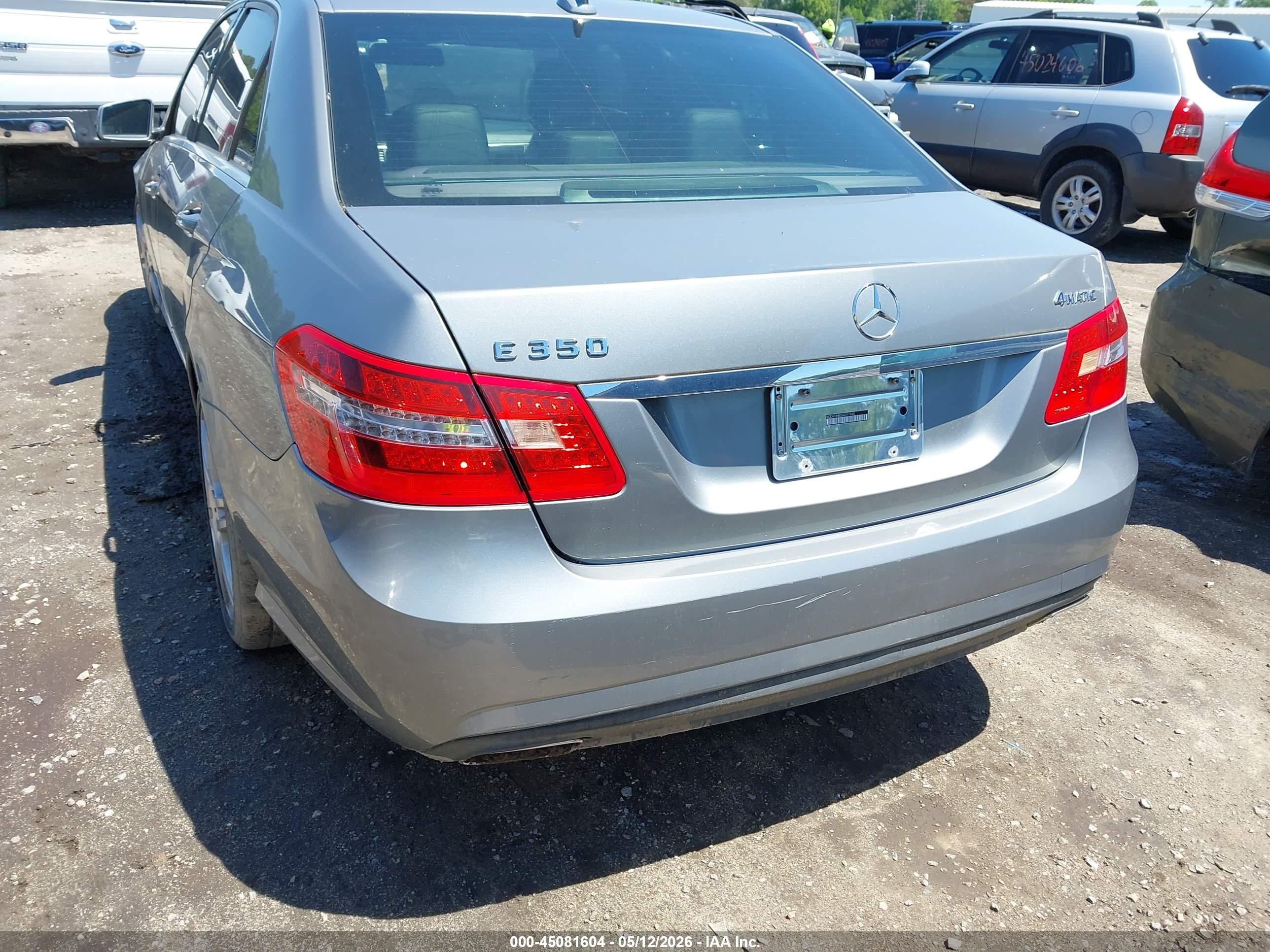 2011 Mercedes-benz E 350 4matic Gray vin: WDDHF8HB0BA311940