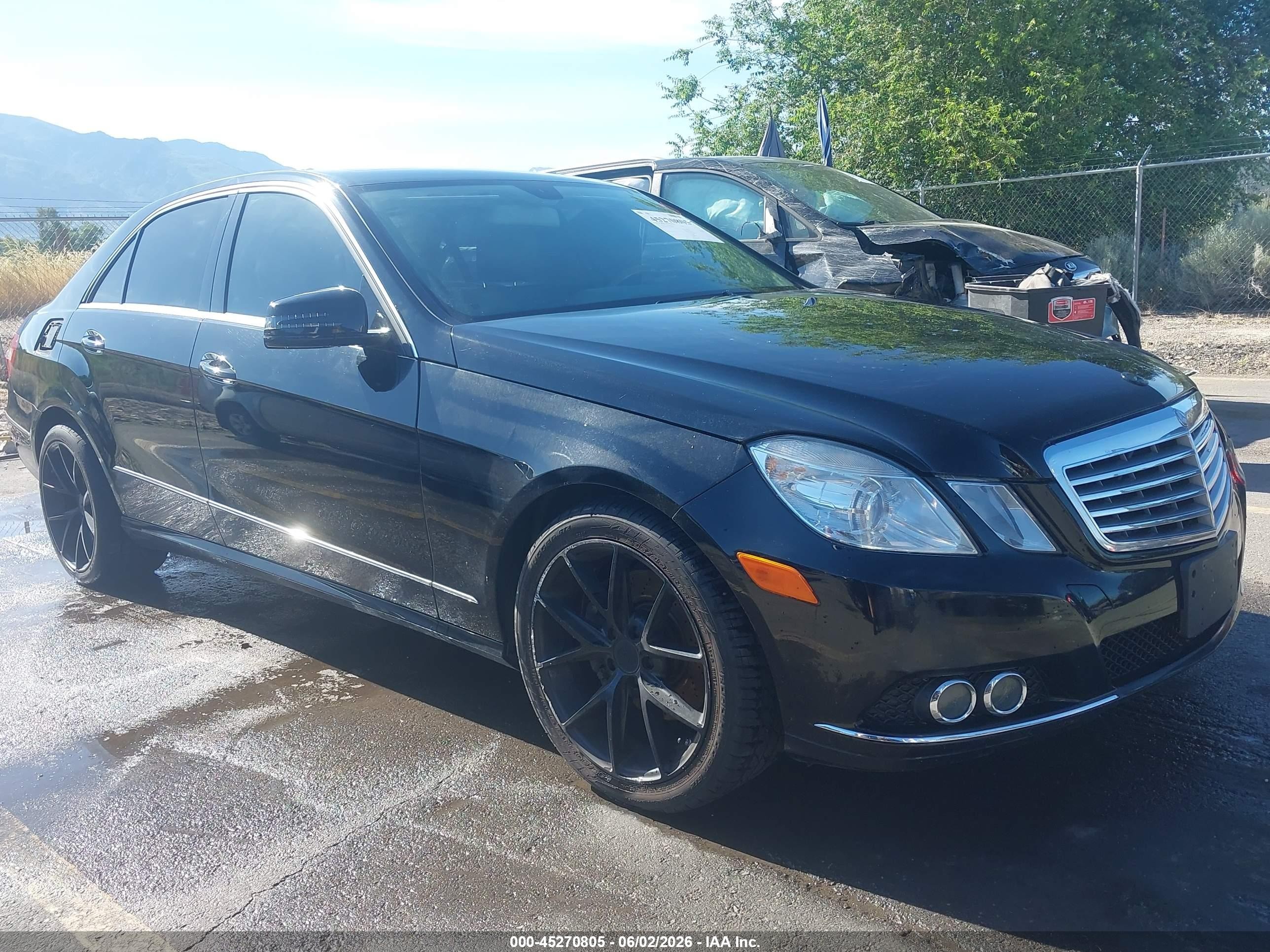 2011 Mercedes-benz E 350 4matic Black vin: WDDHF8HB0BA509403