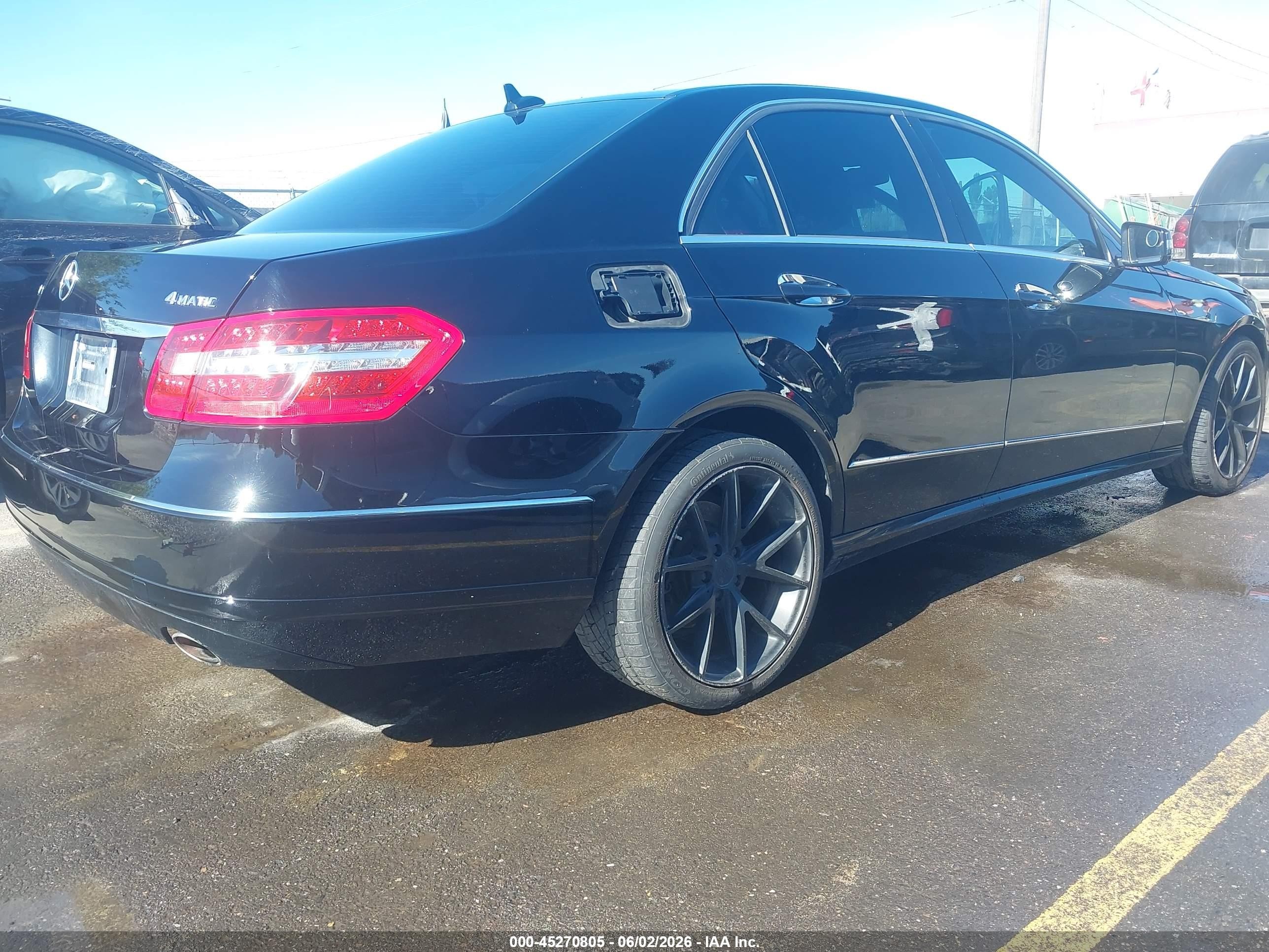 2011 Mercedes-benz E 350 4matic Black vin: WDDHF8HB0BA509403