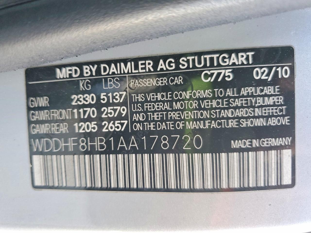 2010 Mercedes-benz E 350 4matic Silver vin: WDDHF8HB1AA178720
