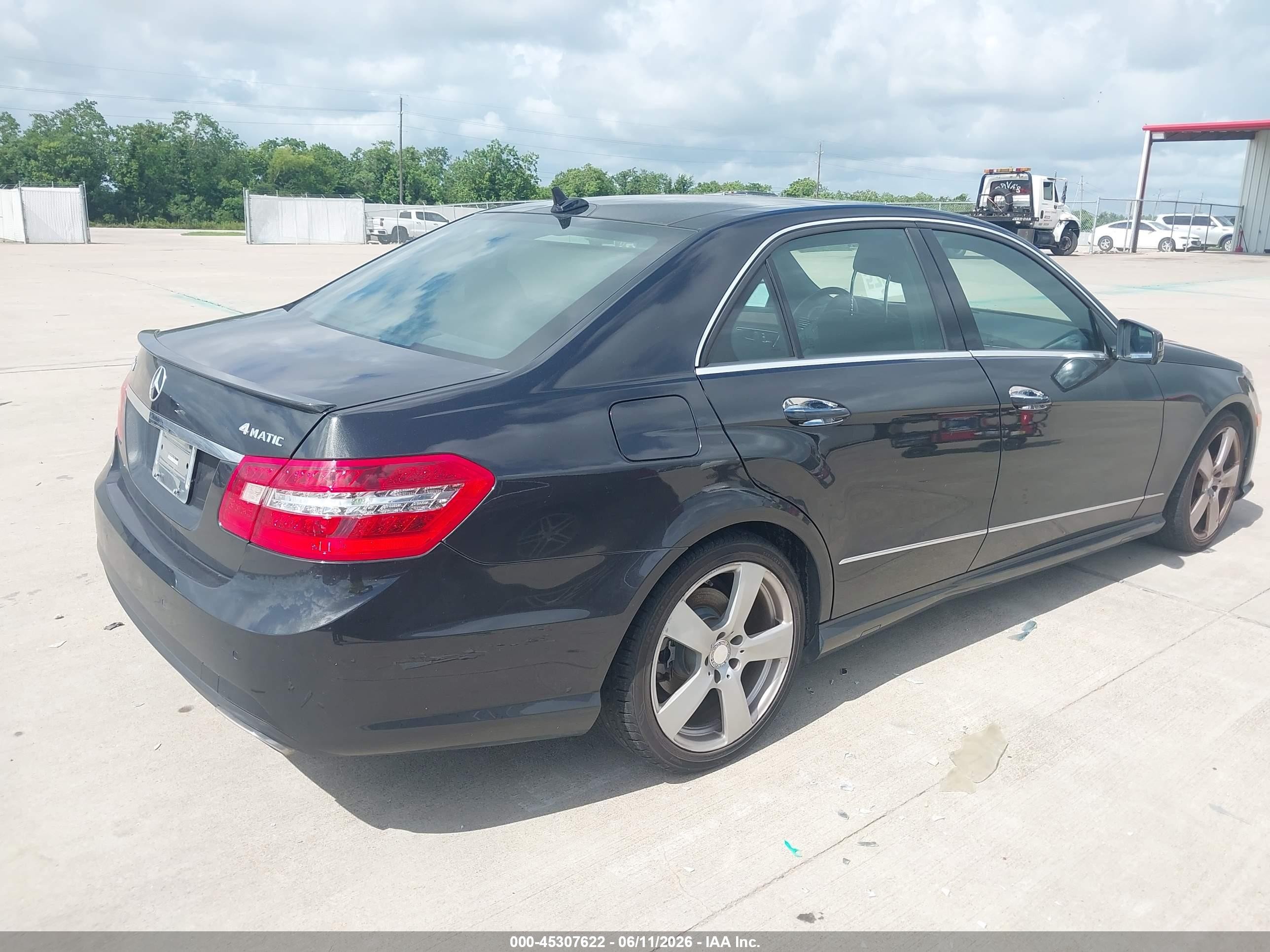 2011 Mercedes-benz E 350 4matic Black vin: WDDHF8HB1BA317696