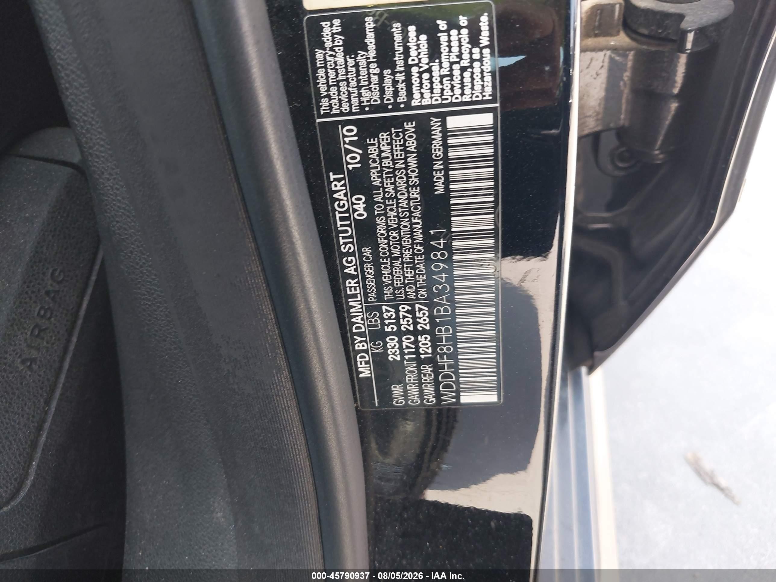 2011 Mercedes-benz E 350 4matic Black vin: WDDHF8HB1BA349841